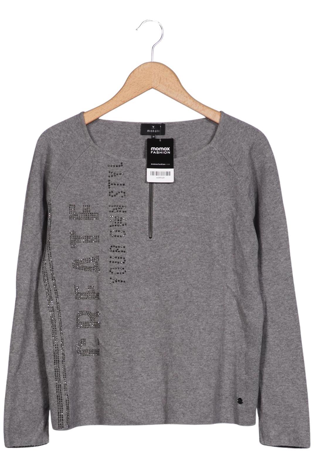 

monari Damen Pullover, grau, Gr. 36
