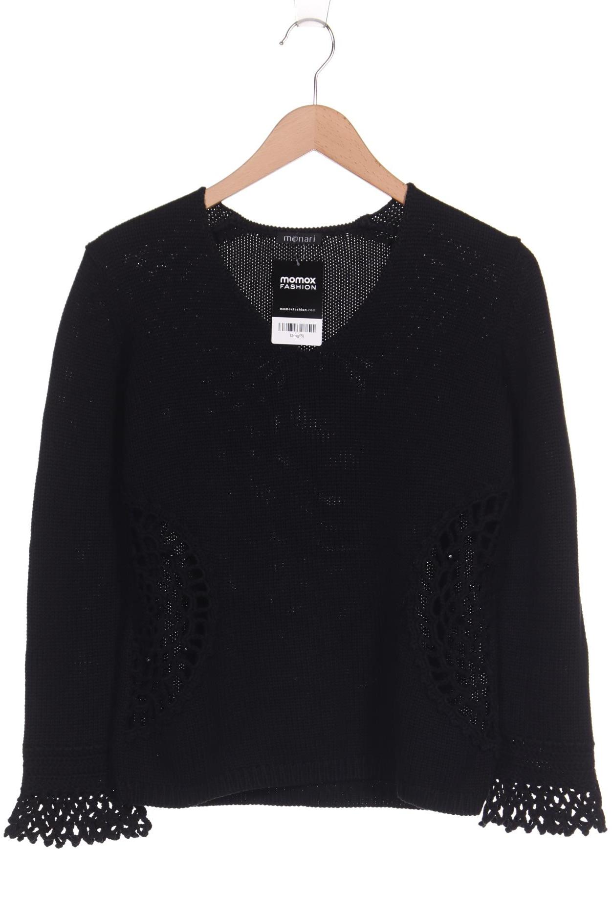 

monari Damen Pullover, schwarz, Gr. 38