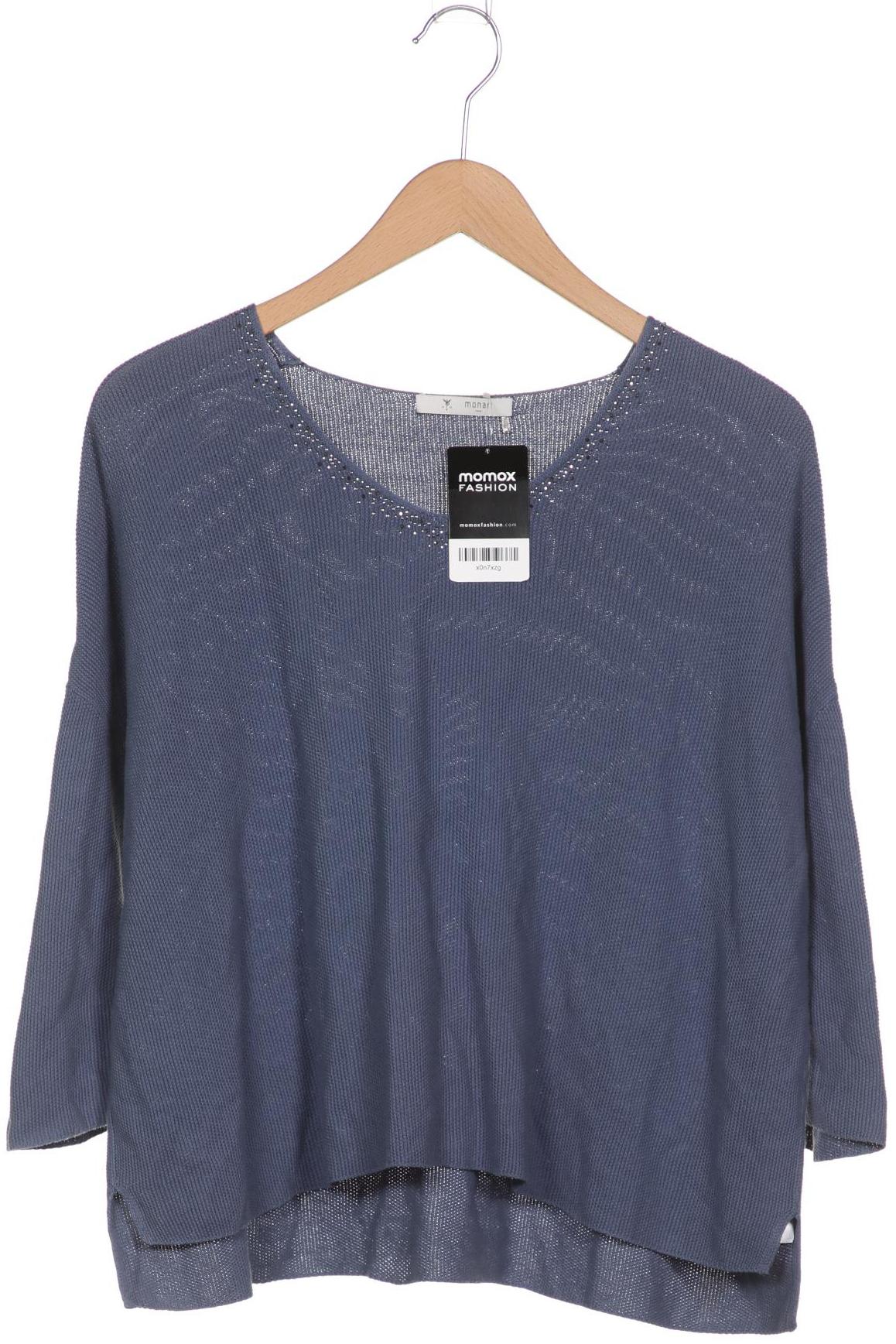 

monari Damen Pullover, blau, Gr. 36