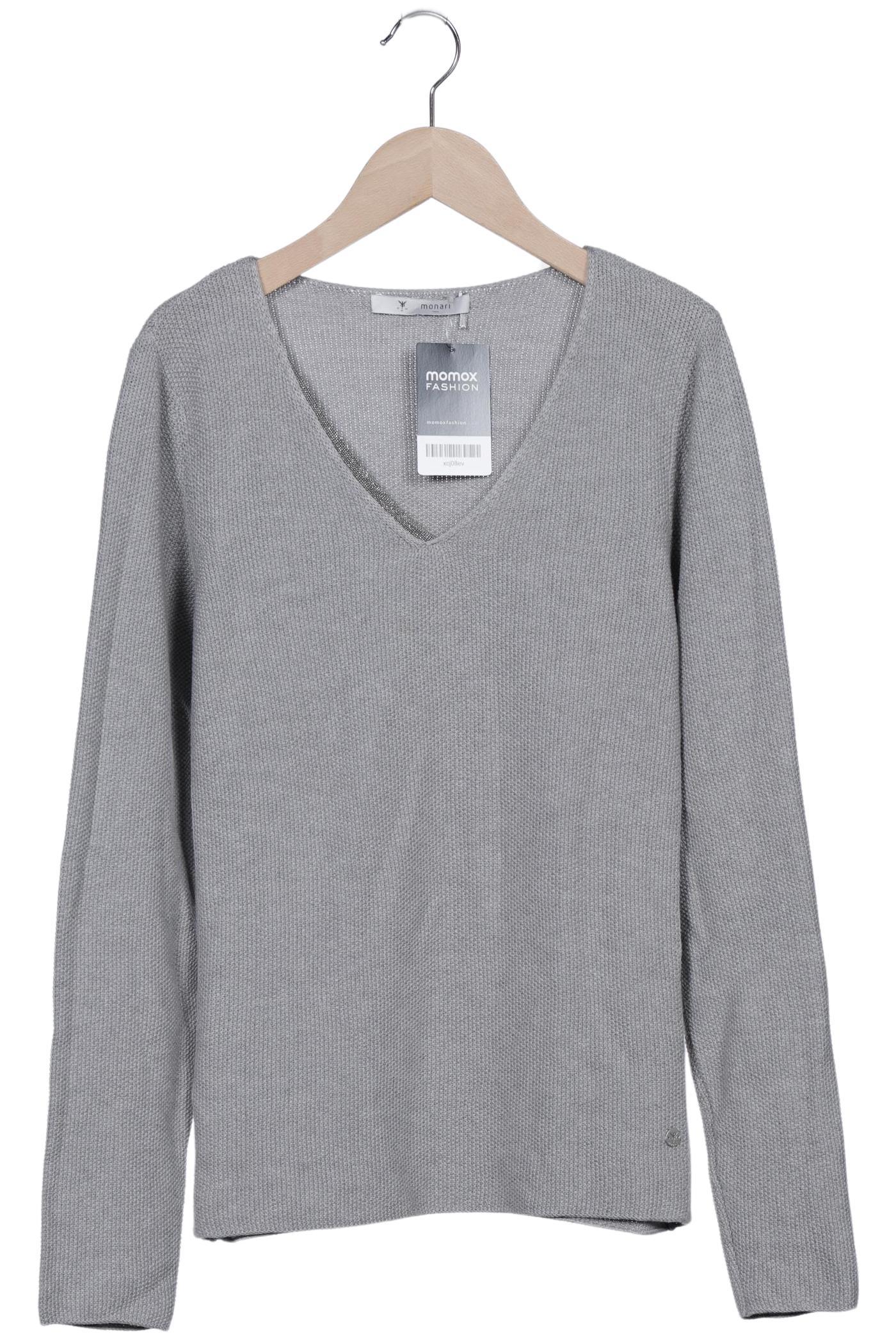 

monari Damen Pullover, grau, Gr. 36