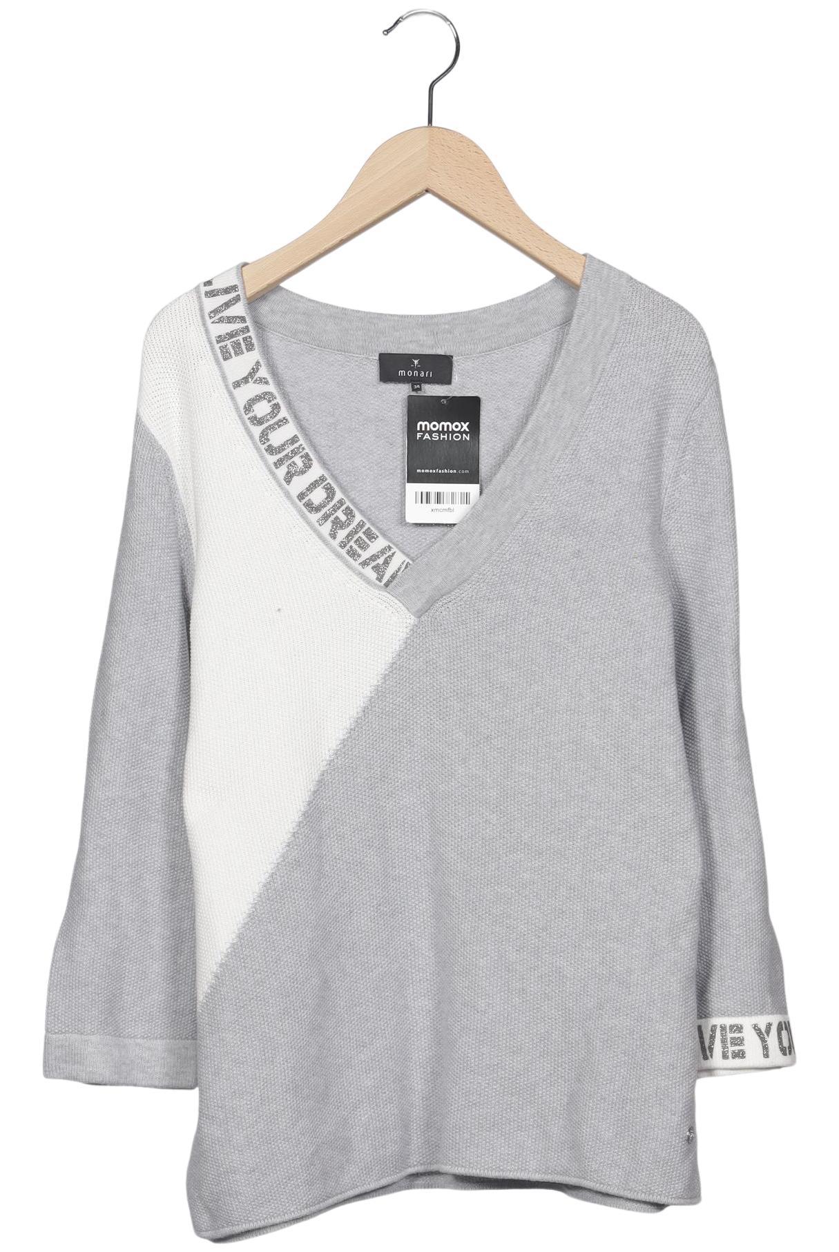 

monari Damen Pullover, grau, Gr. 38