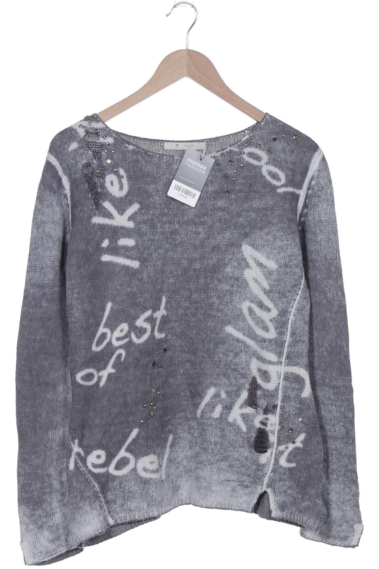 

monari Damen Pullover, grau, Gr. 38
