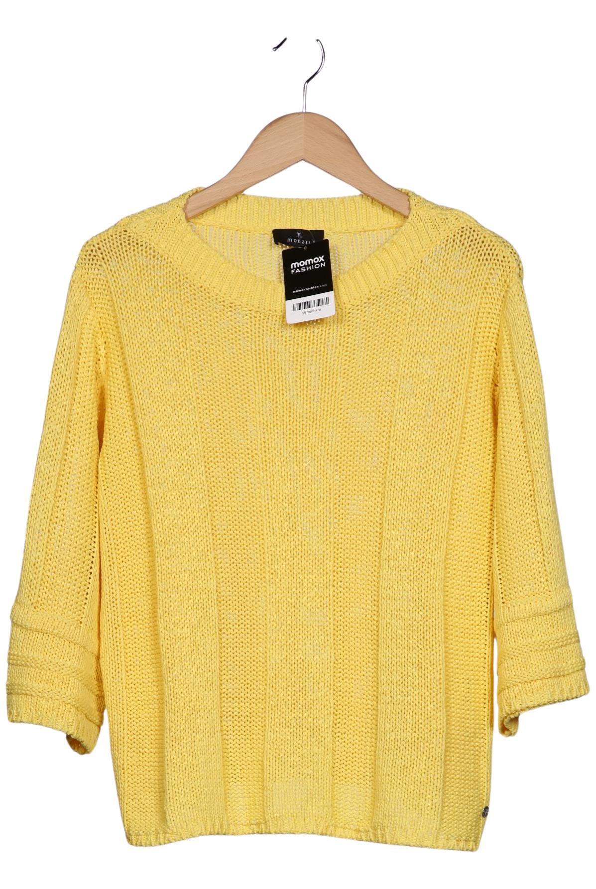 

monari Damen Pullover, gelb, Gr. 42