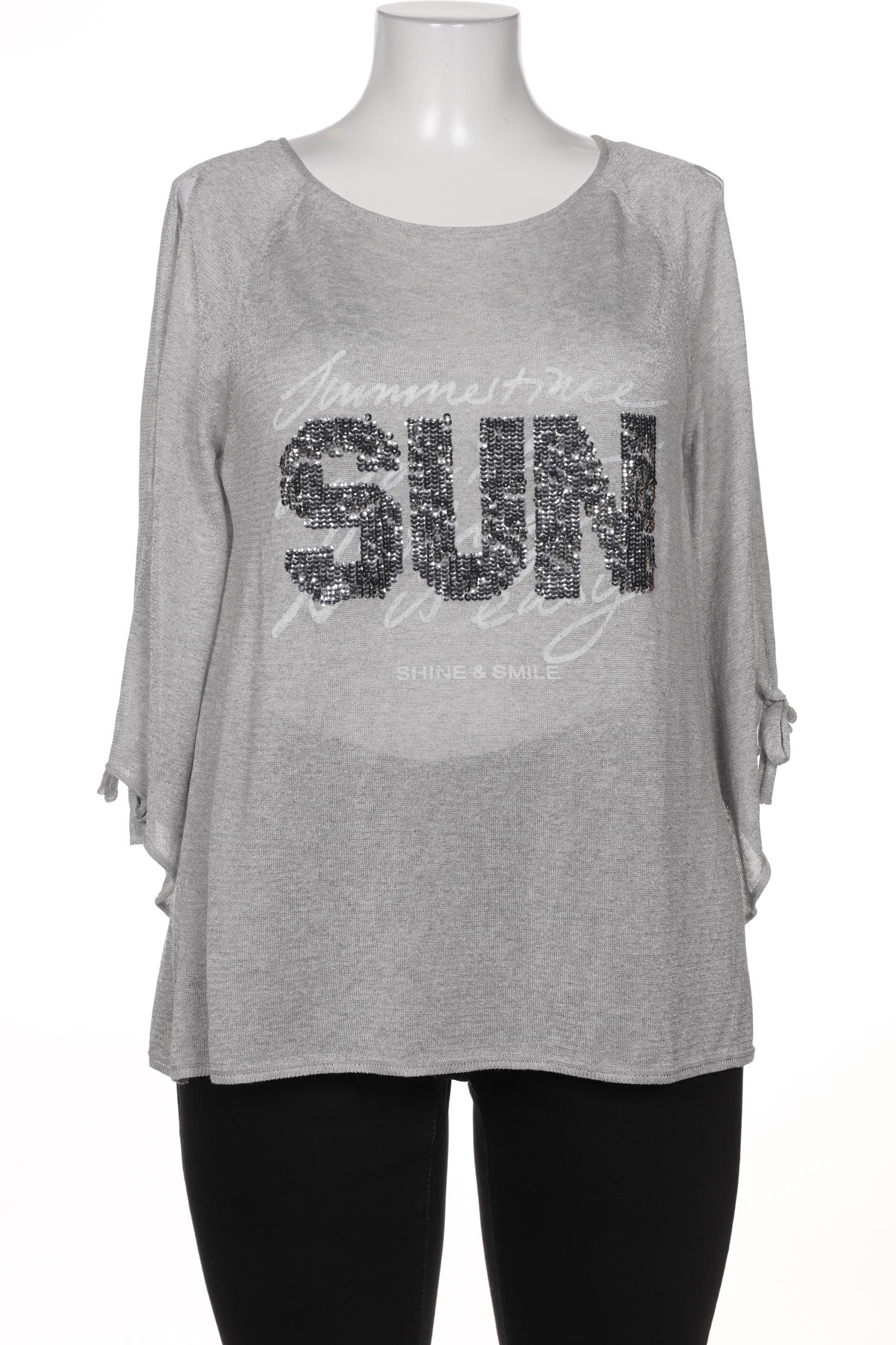 

monari Damen Pullover, silber, Gr. 44