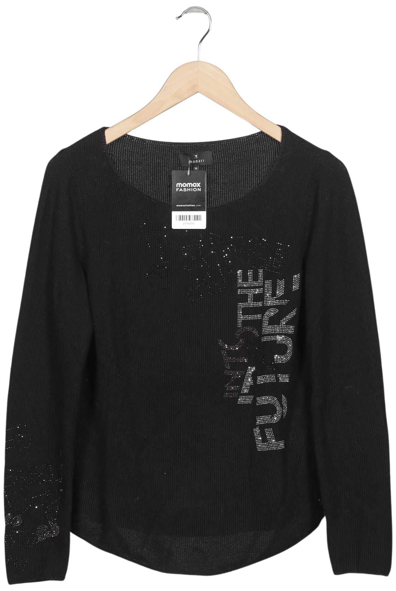 

monari Damen Pullover, schwarz, Gr. 36