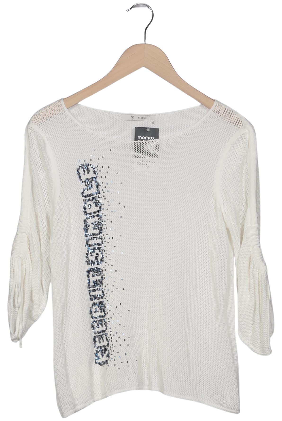 

monari Damen Pullover, weiß, Gr. 38