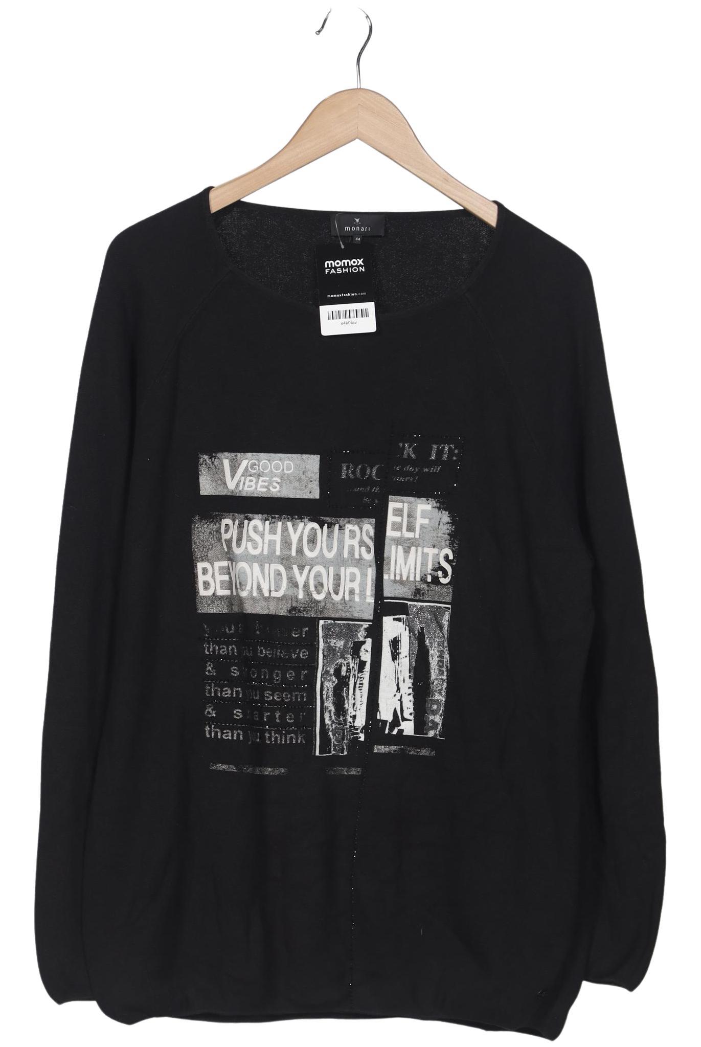 

monari Damen Pullover, schwarz, Gr. 44