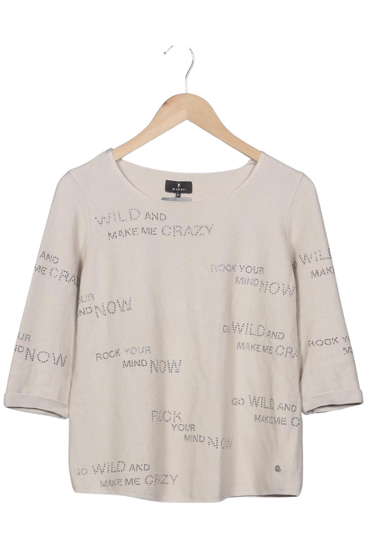 

monari Damen Pullover, beige, Gr. 40