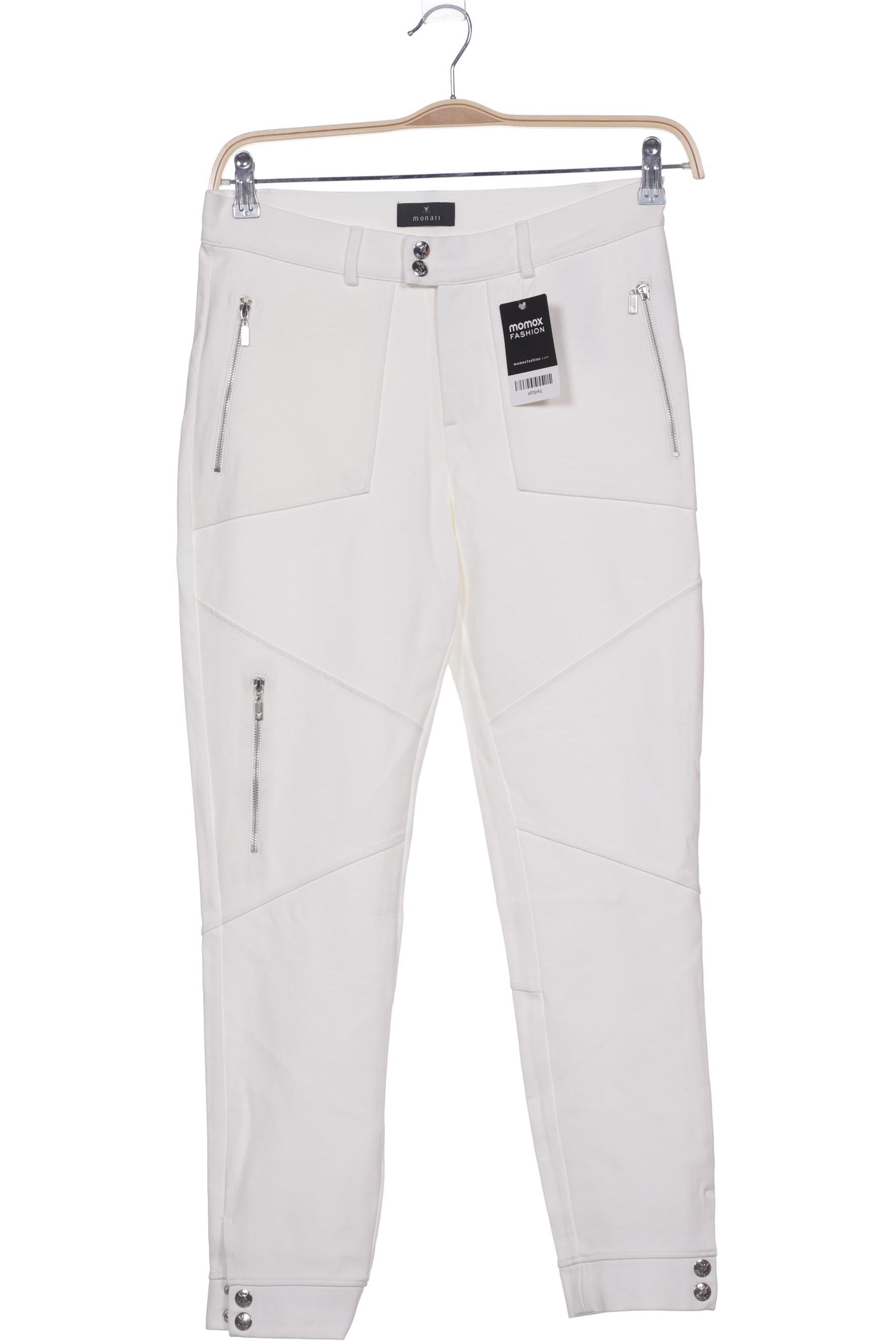 

monari Damen Stoffhose, weiß, Gr. 36