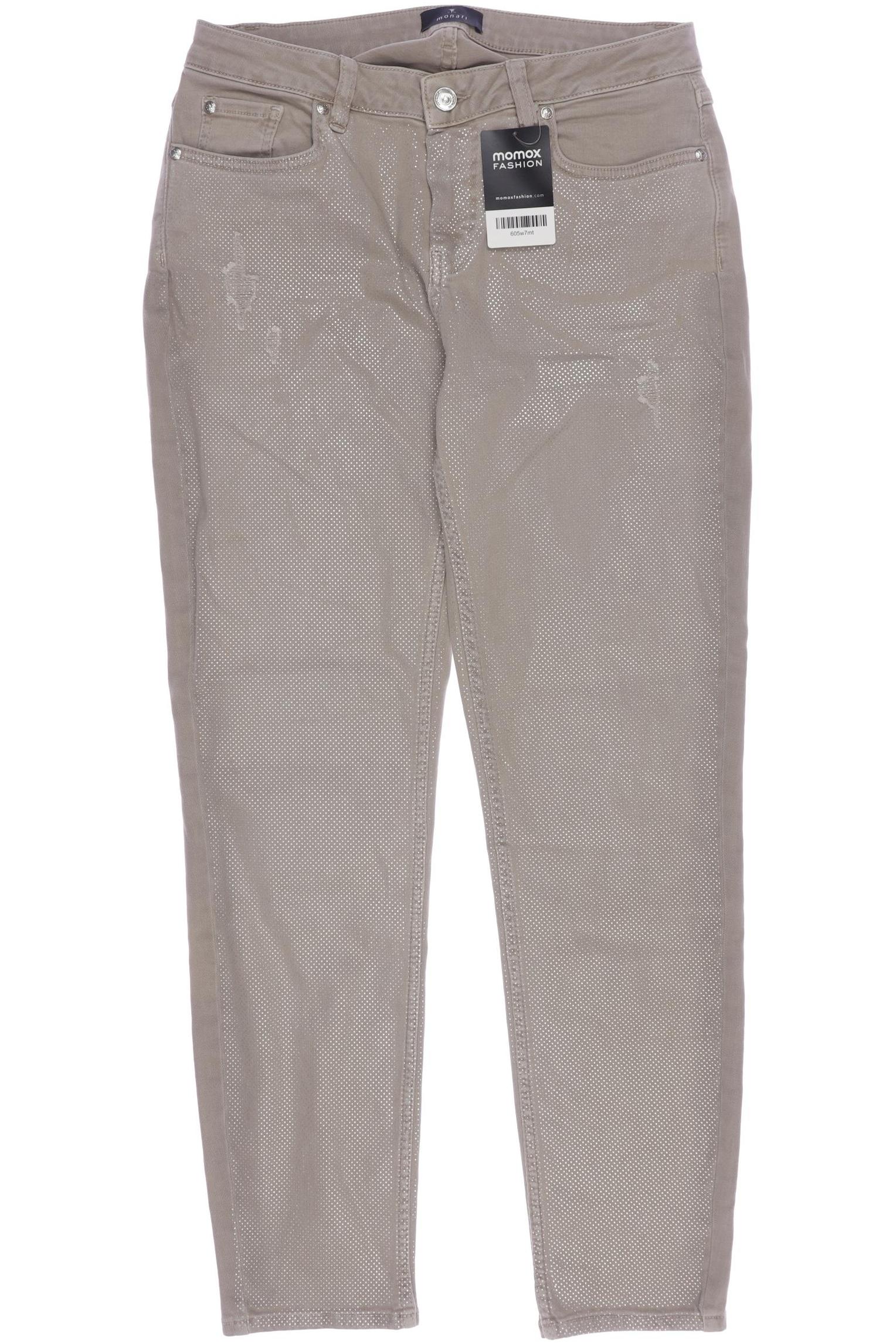 

monari Damen Stoffhose, beige, Gr. 38