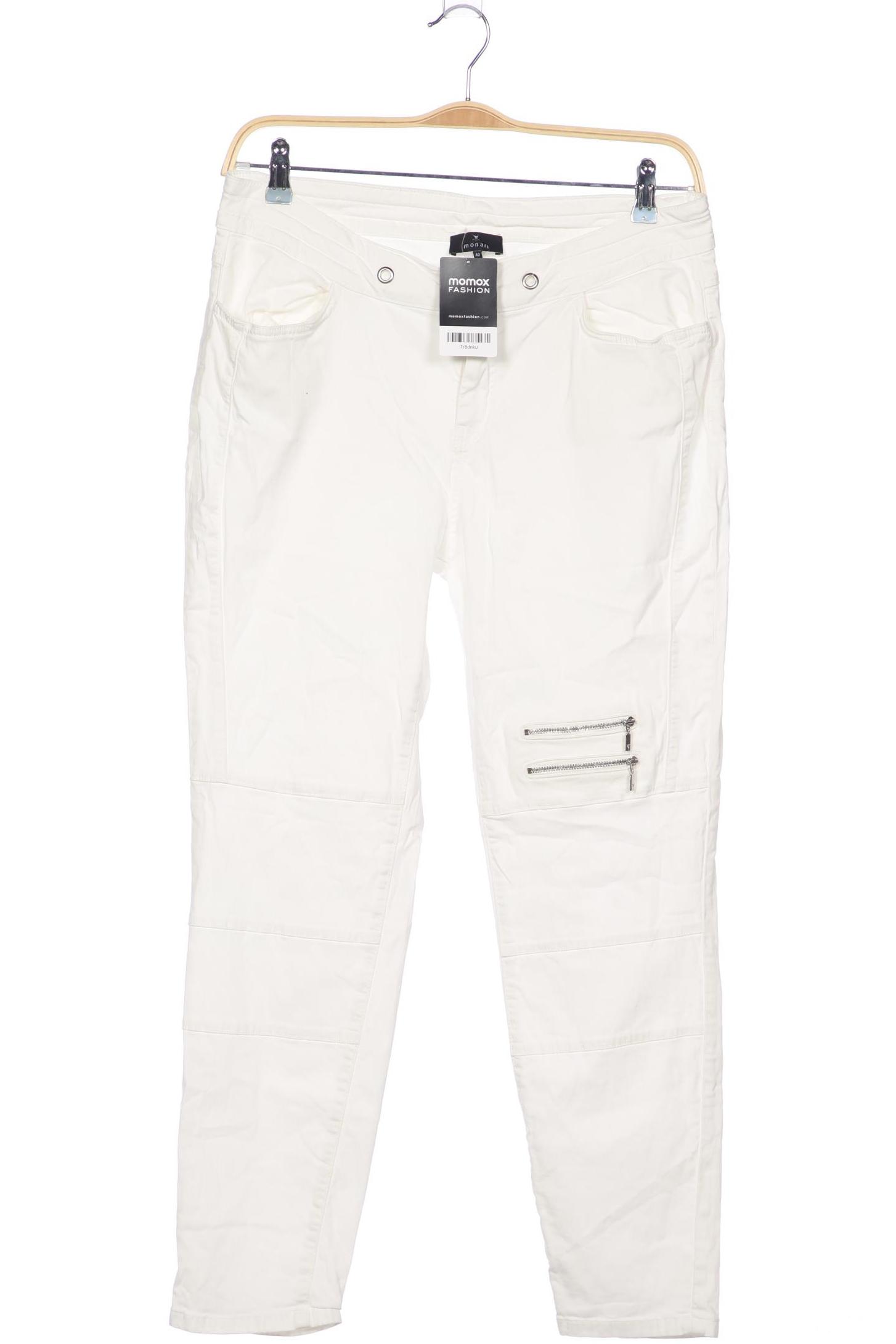 

monari Damen Stoffhose, weiß, Gr. 40