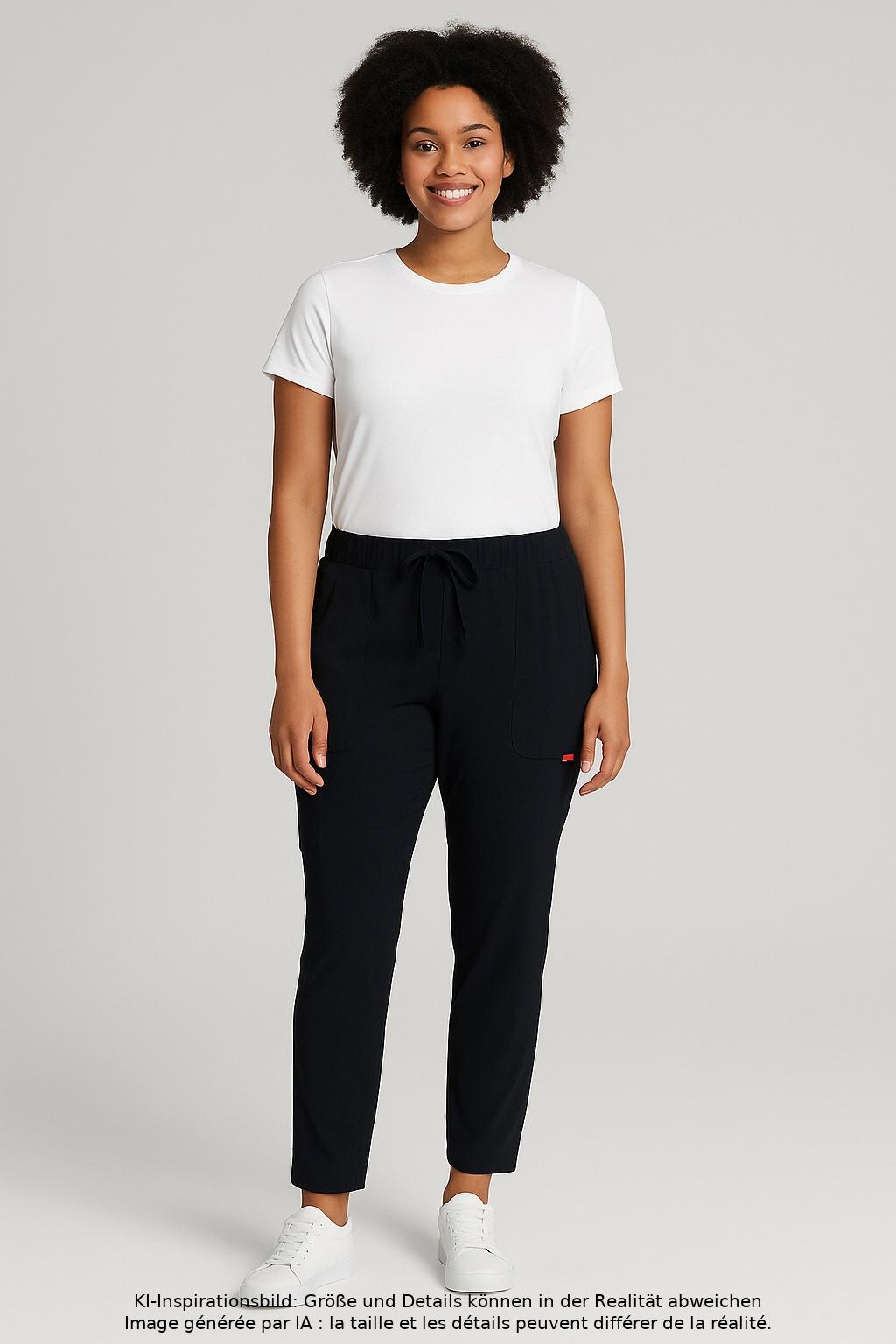 

monari Damen Stoffhose, marineblau, Gr. 44