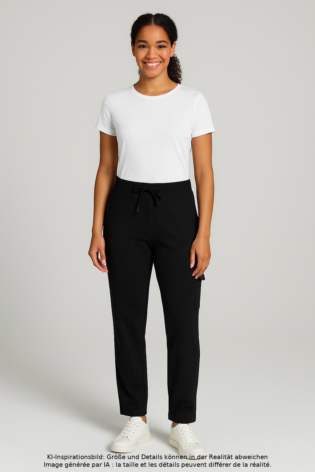 

monari Damen Stoffhose, schwarz, Gr. 40