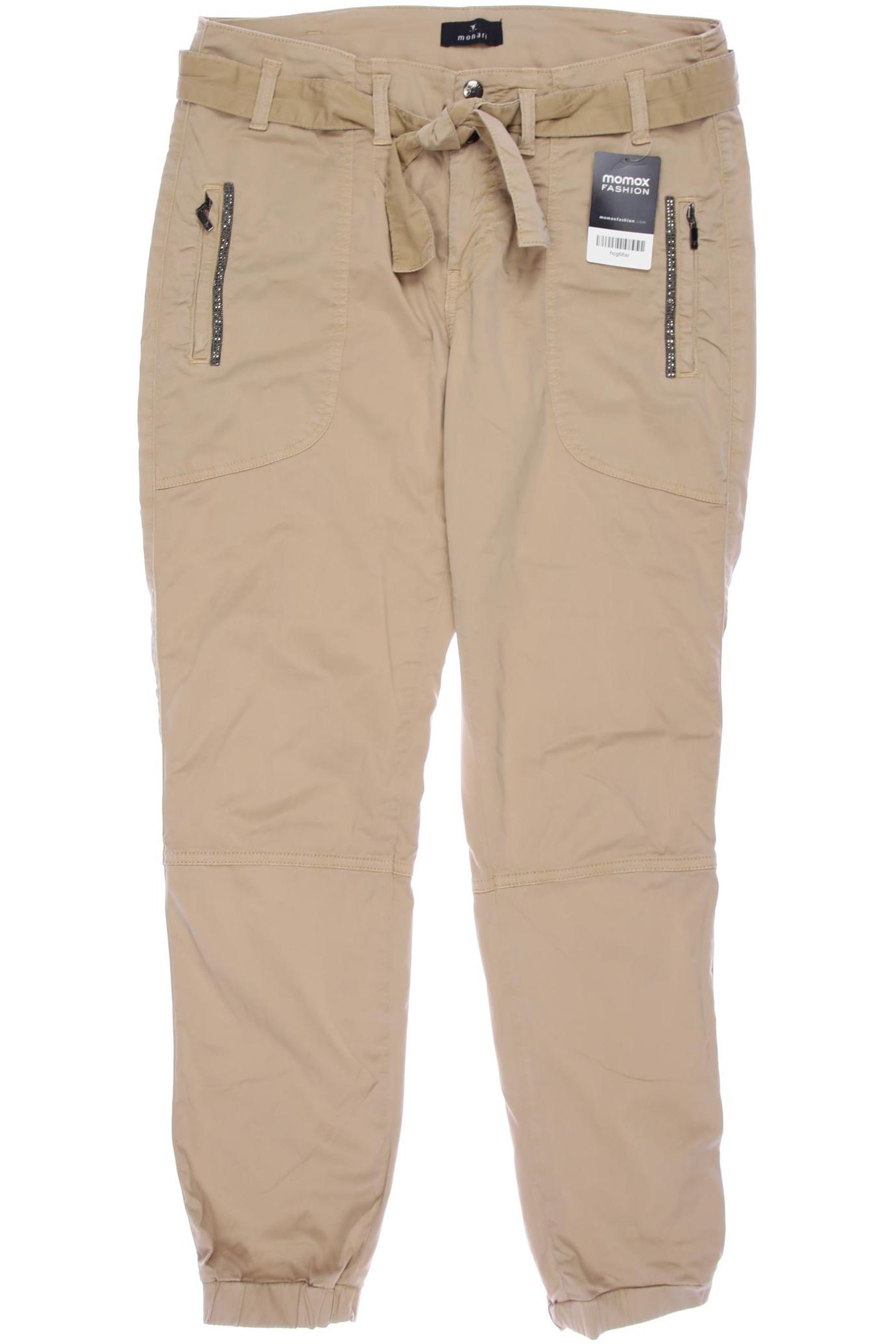 

monari Damen Stoffhose, beige, Gr. 31