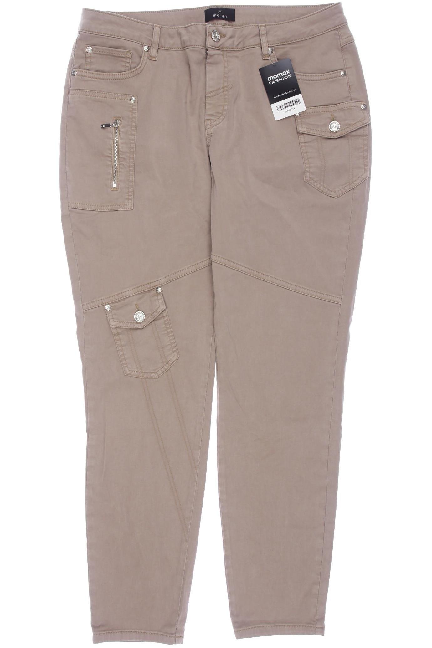 

monari Damen Stoffhose, beige, Gr. 42