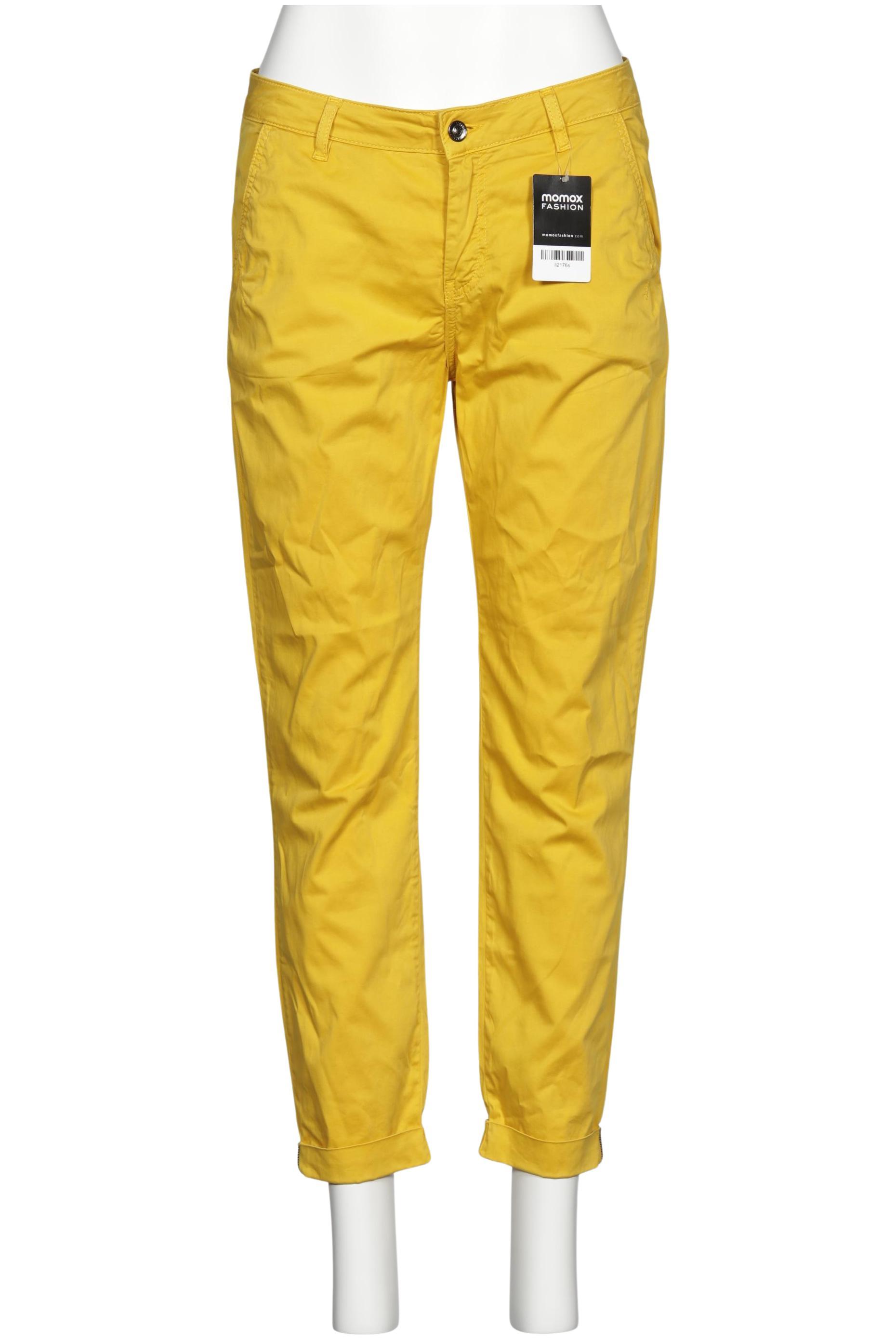 

monari Damen Stoffhose, gelb, Gr. 32