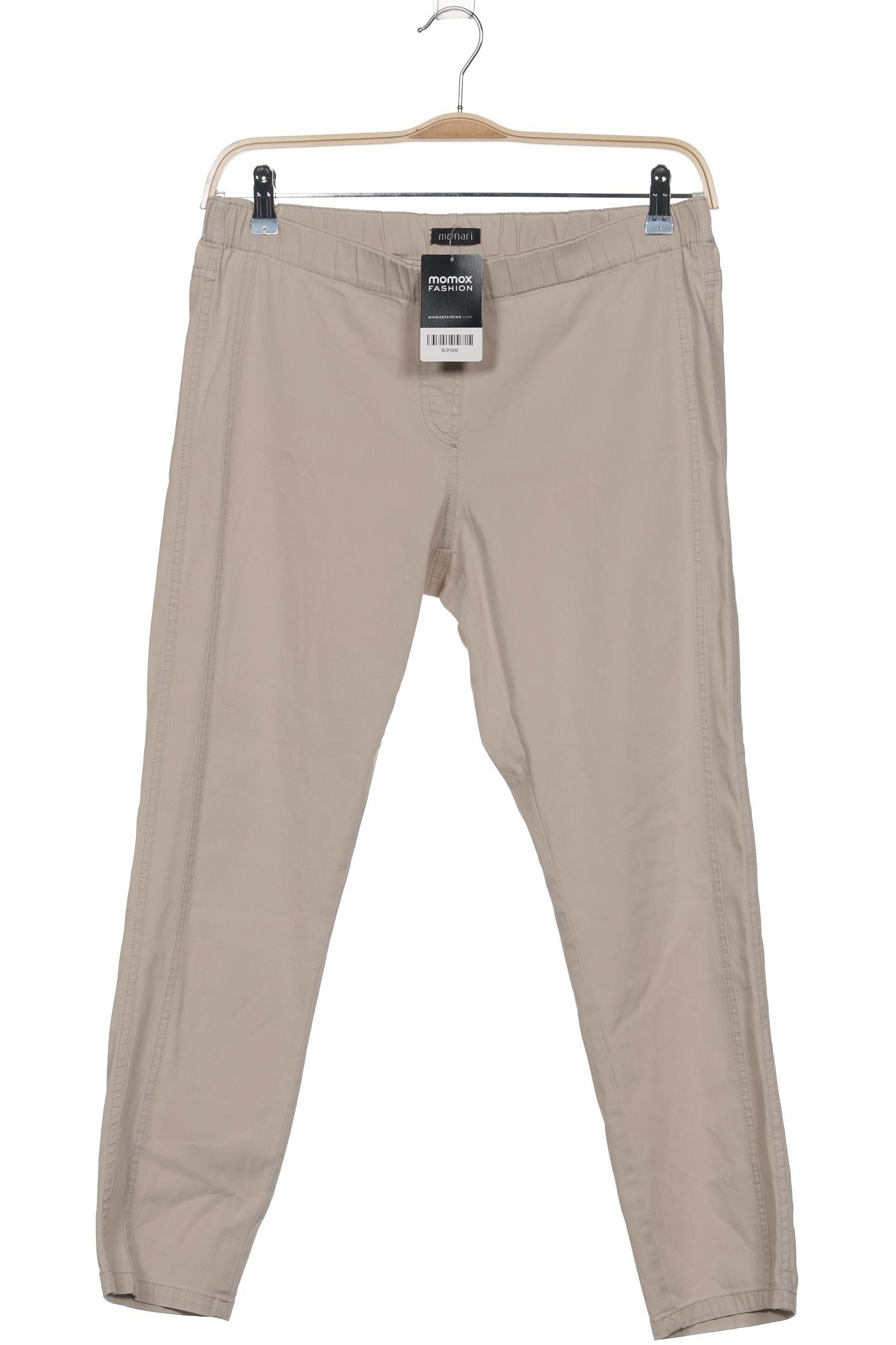 

monari Damen Stoffhose, beige, Gr. 42
