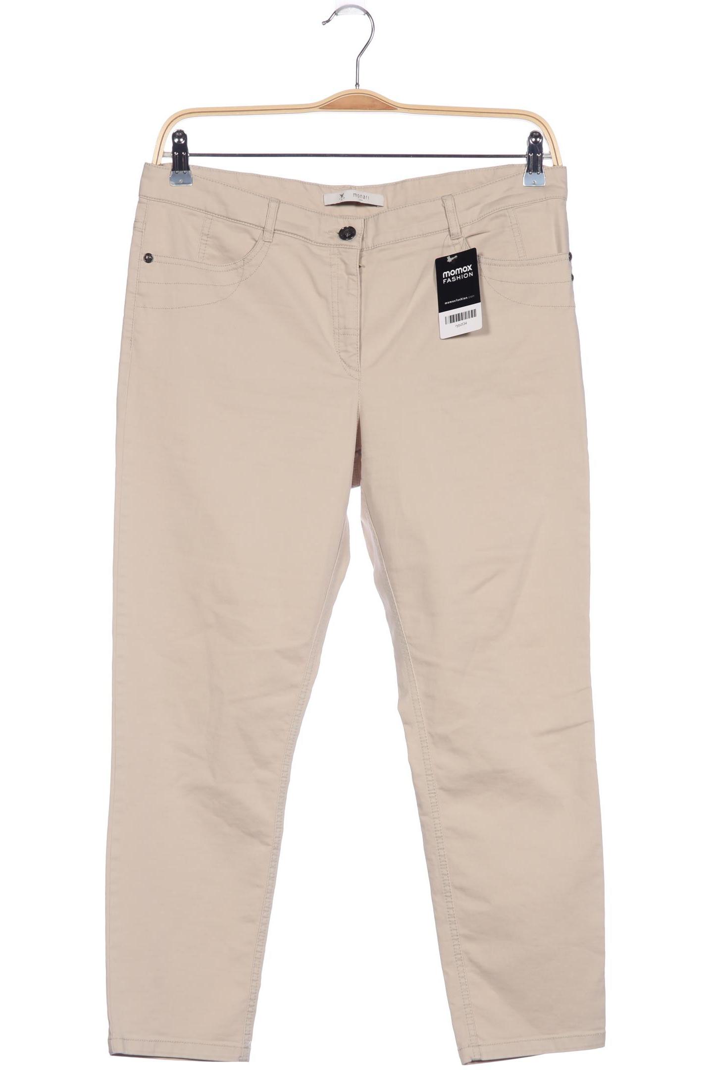 

monari Damen Stoffhose, beige, Gr. 42
