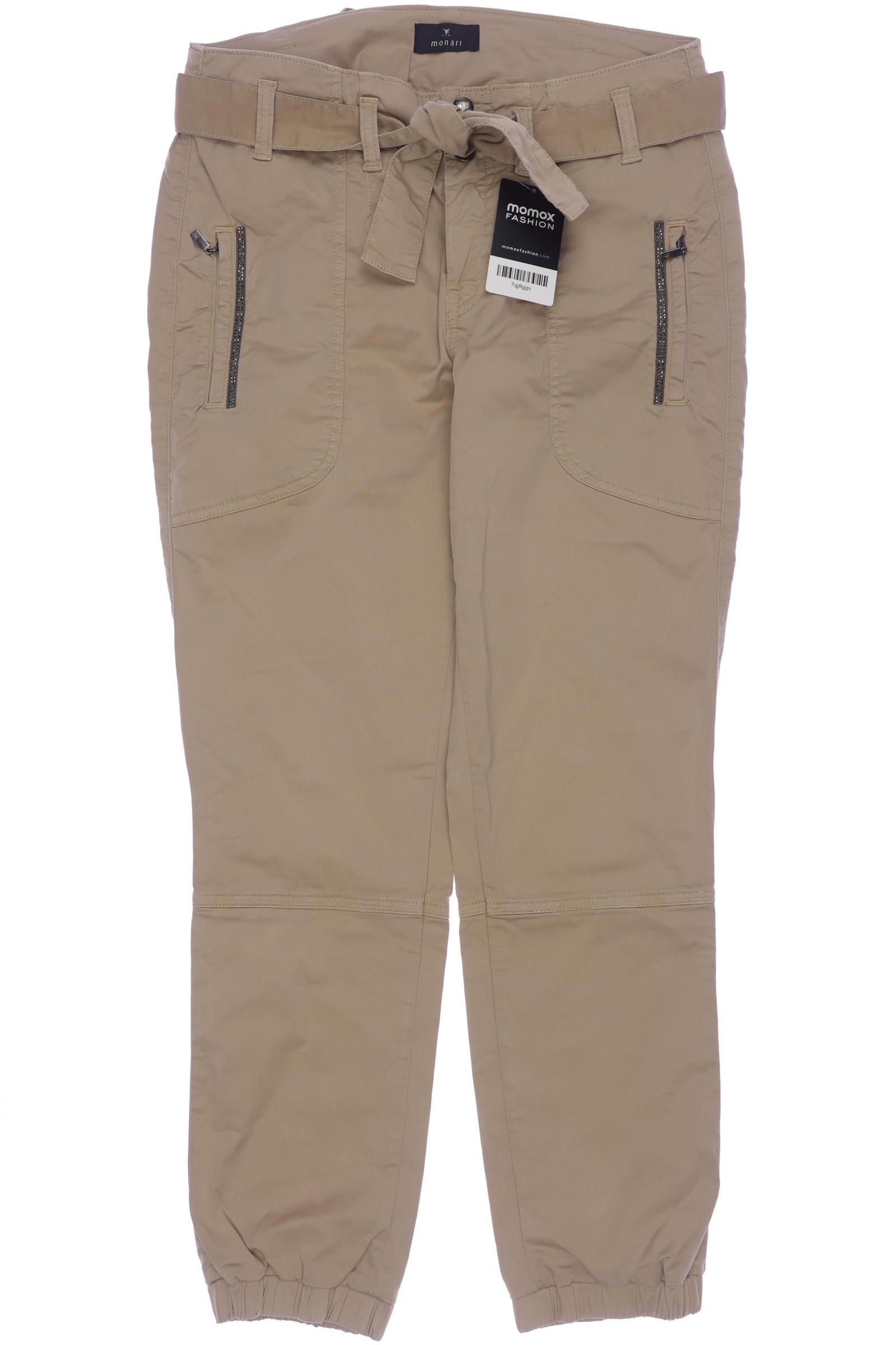 

monari Damen Stoffhose, beige, Gr. 36