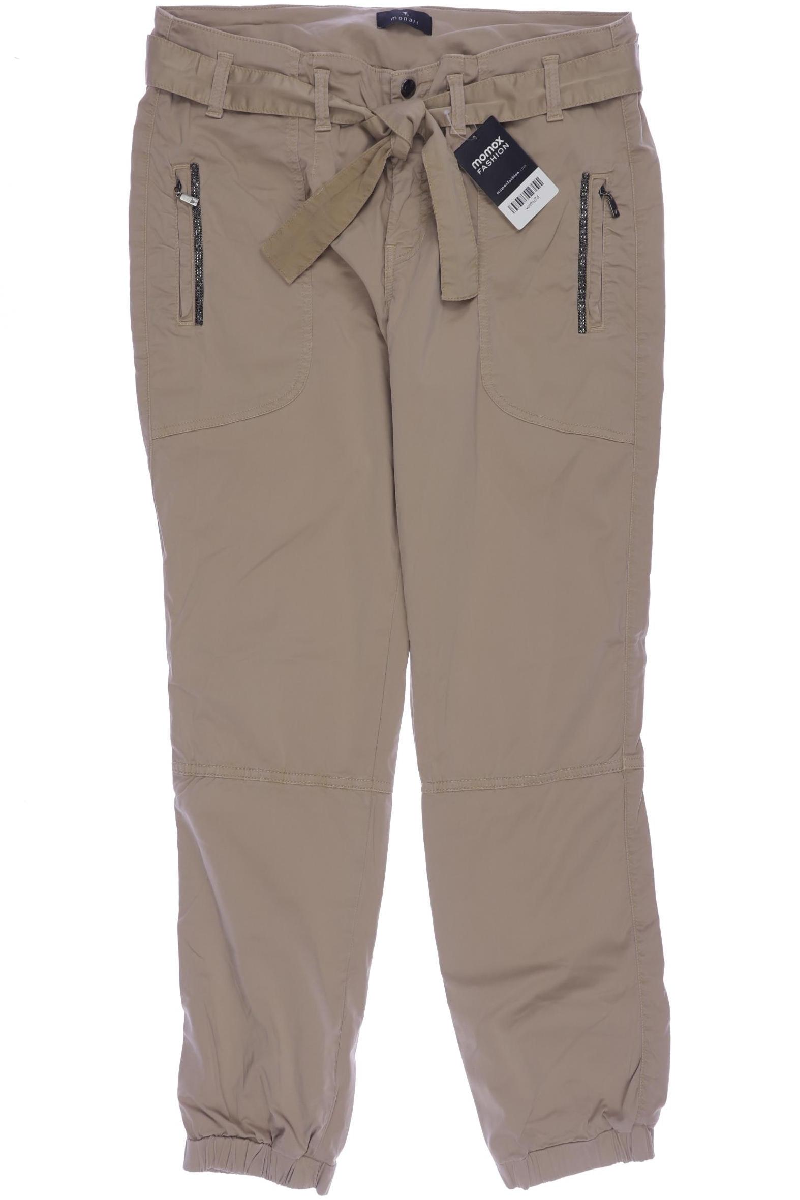 

monari Damen Stoffhose, beige, Gr. 40