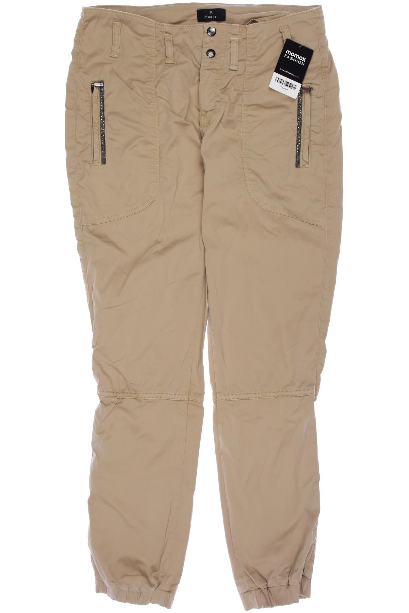 

monari Damen Stoffhose, beige, Gr. 38