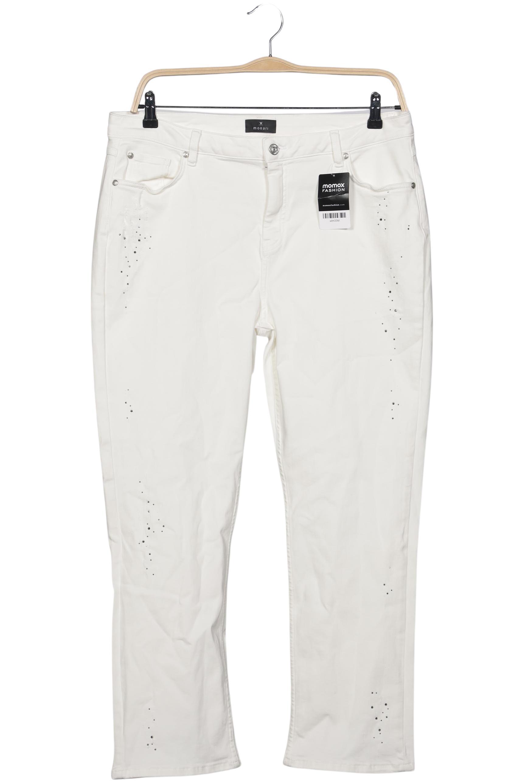 

monari Damen Stoffhose, weiß, Gr. 46