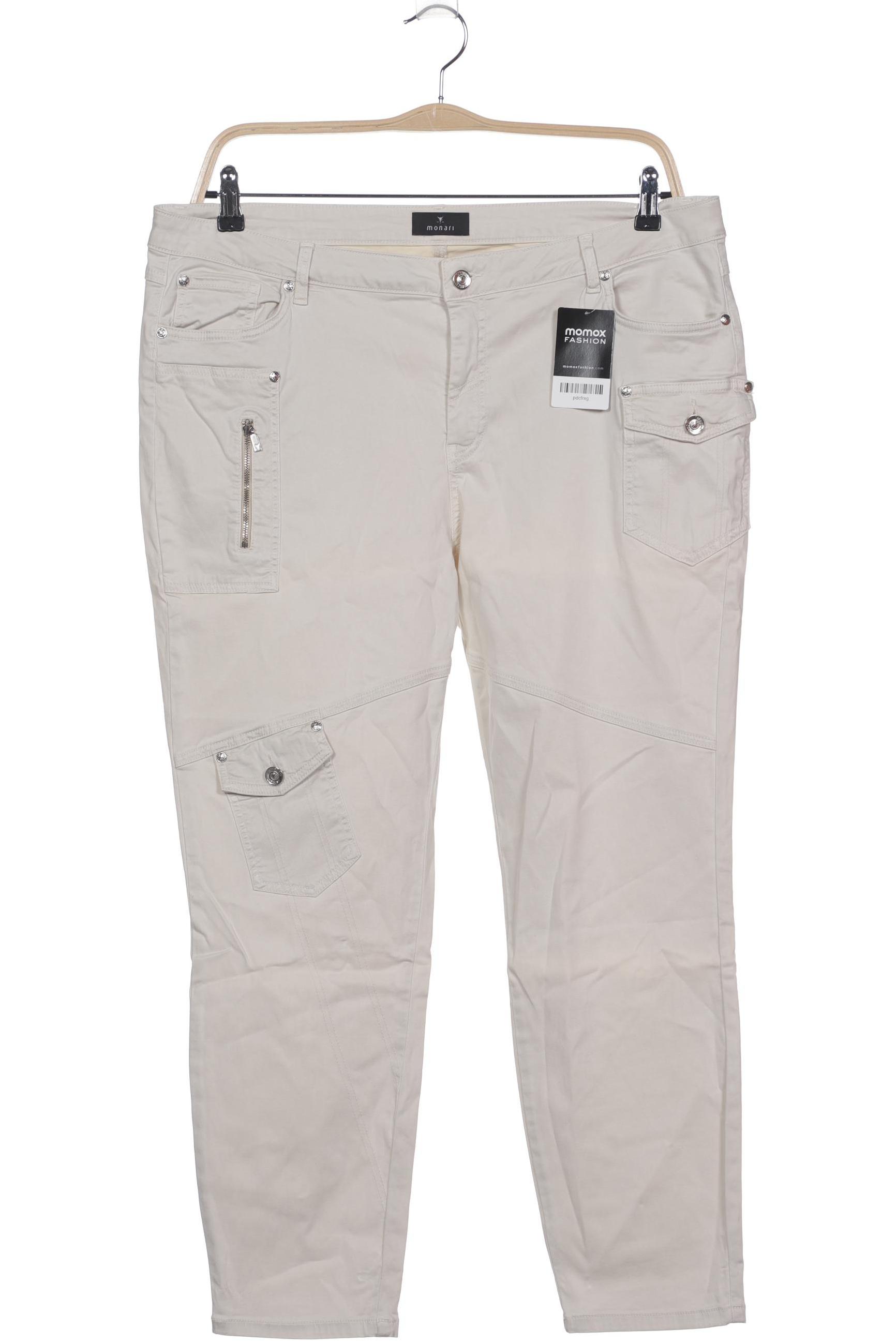 

monari Damen Stoffhose, cremeweiß, Gr. 46
