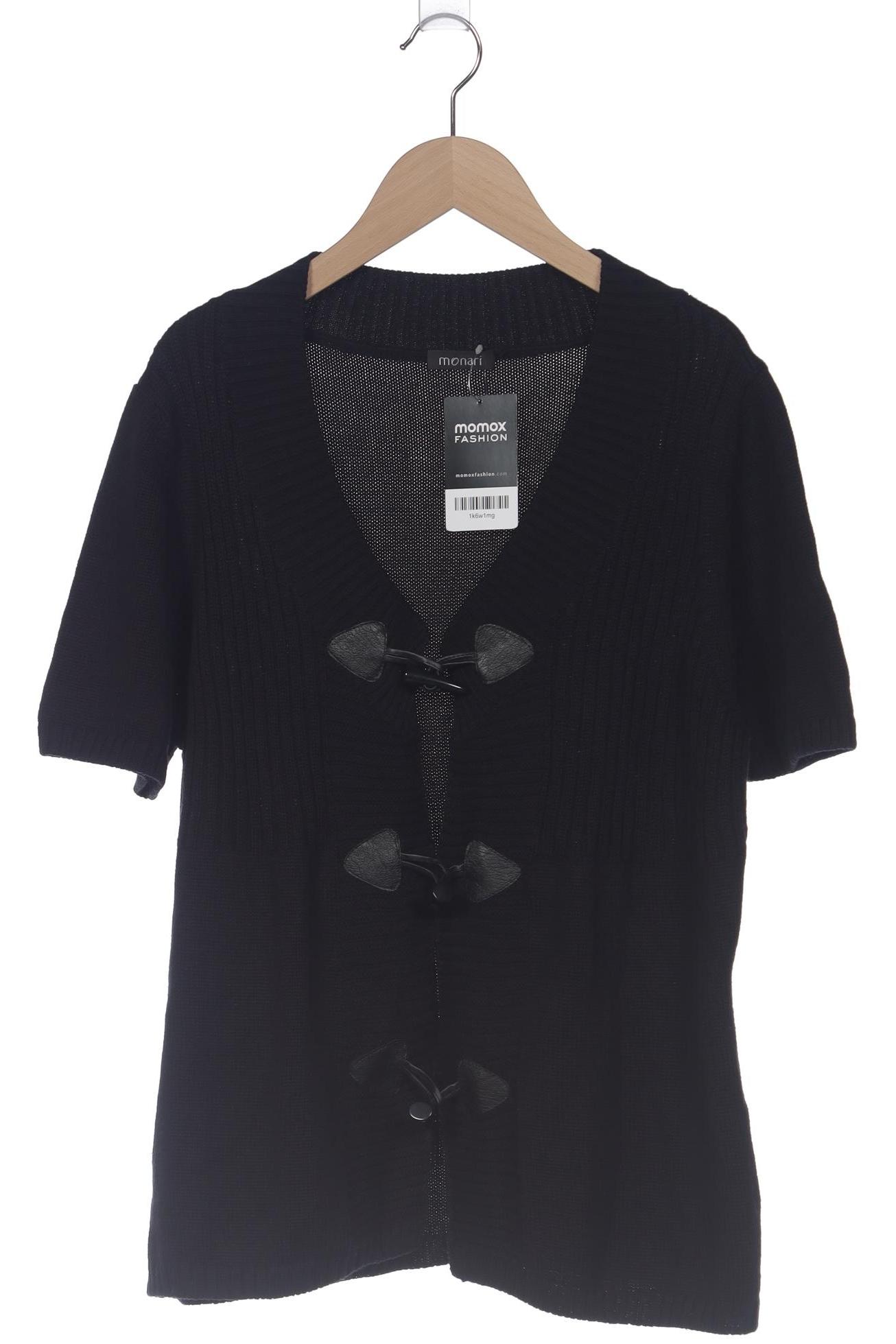 

monari Damen Strickjacke, schwarz, Gr. 44