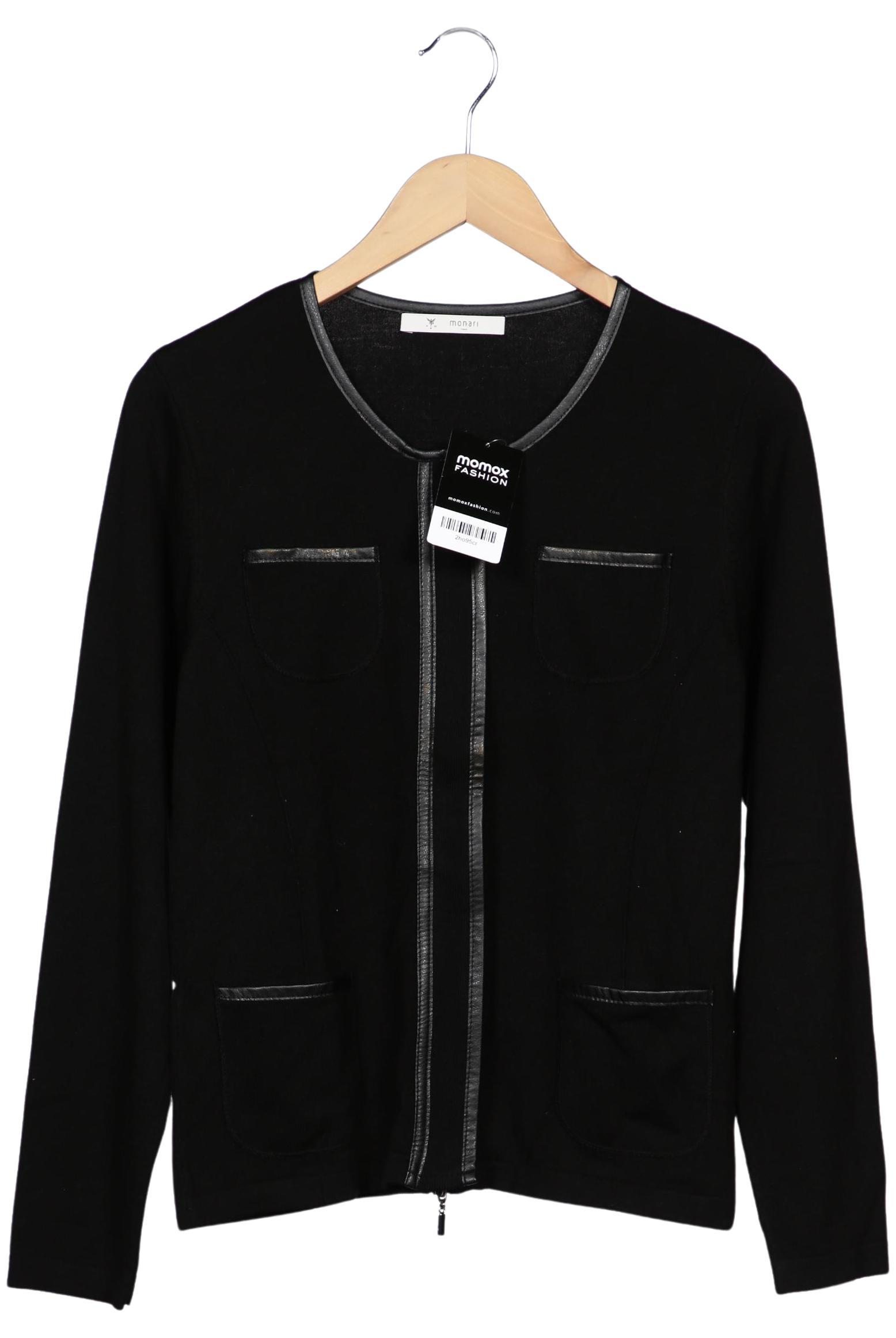 

monari Damen Strickjacke, schwarz, Gr. 38