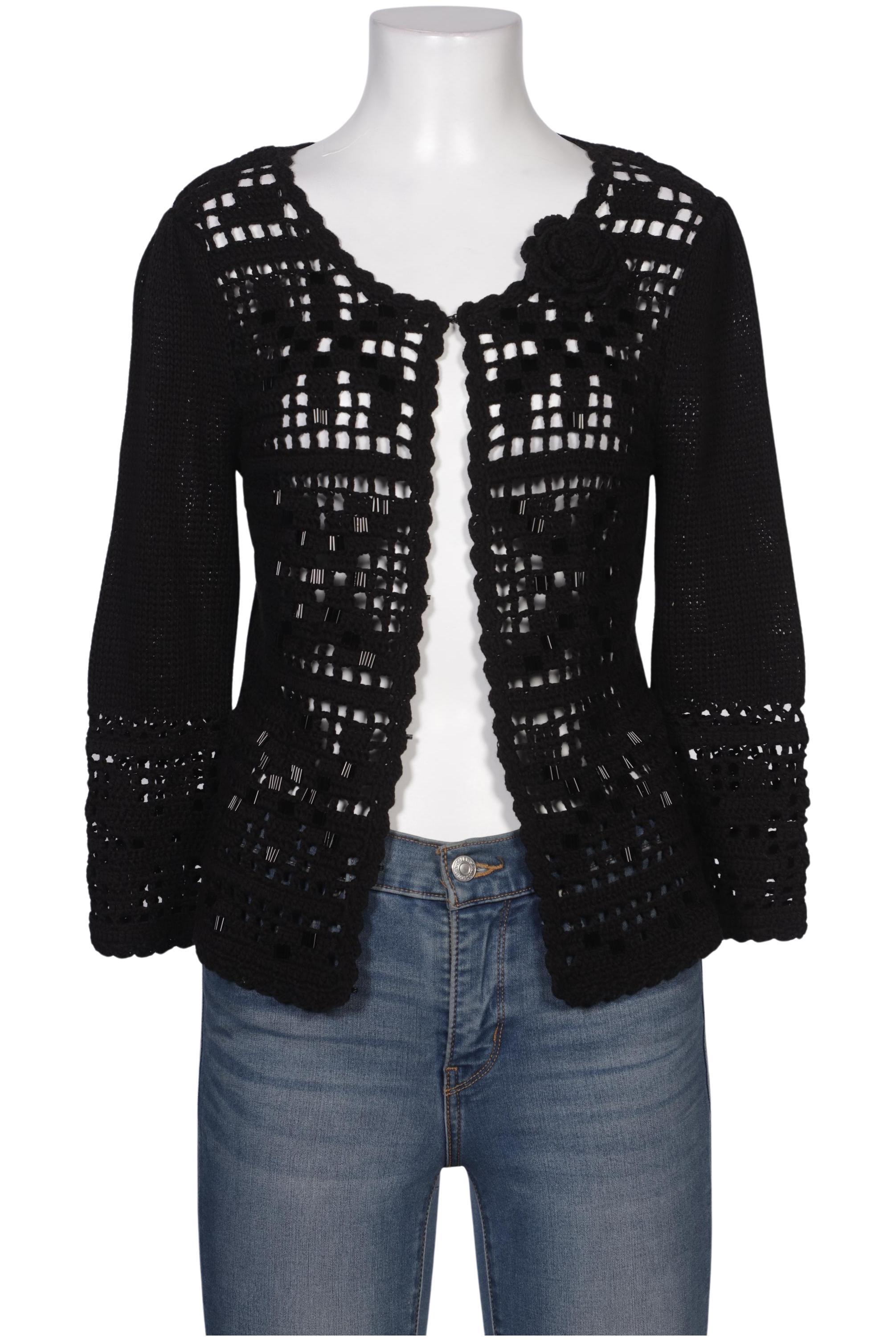 

monari Damen Strickjacke, schwarz, Gr. 38