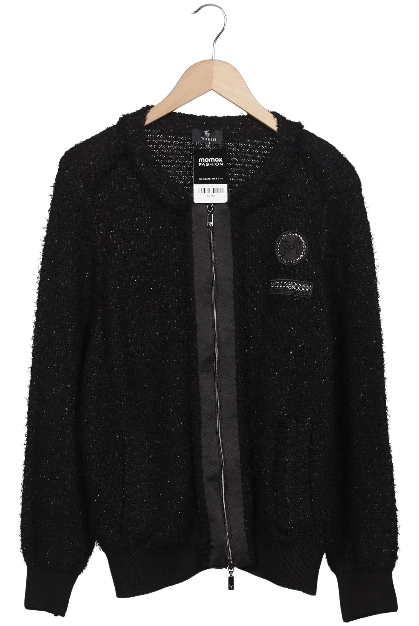 

monari Damen Strickjacke, schwarz, Gr. 44