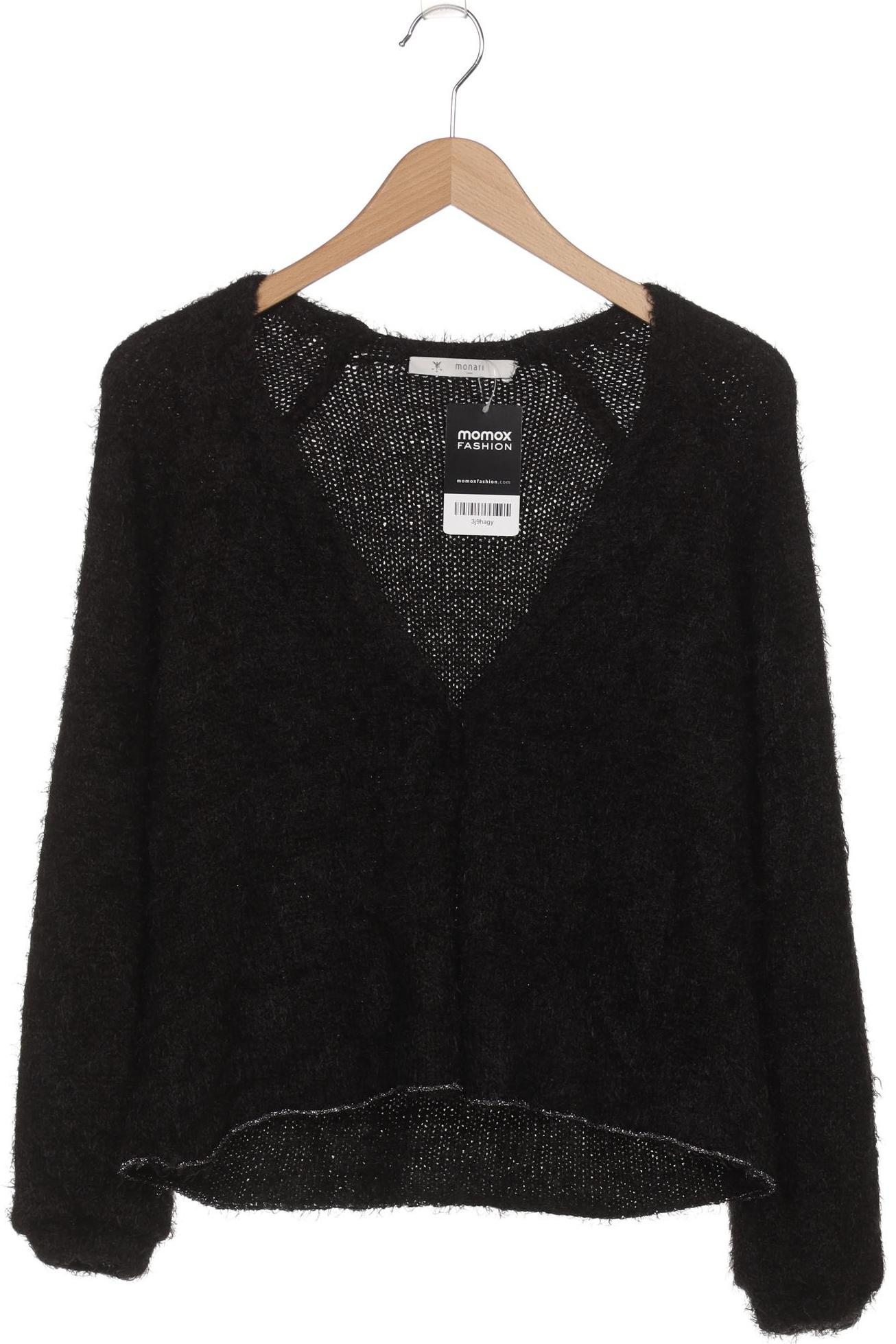 

monari Damen Strickjacke, schwarz, Gr. 38