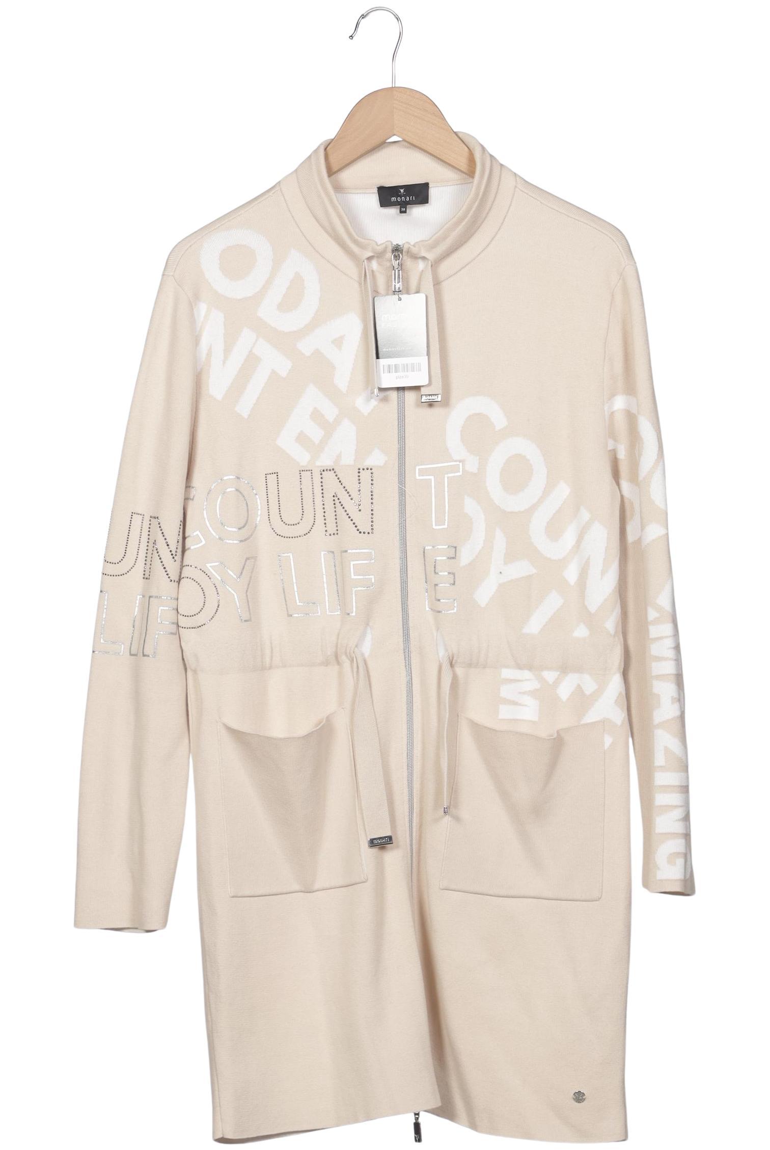 

monari Damen Strickjacke, beige, Gr. 38