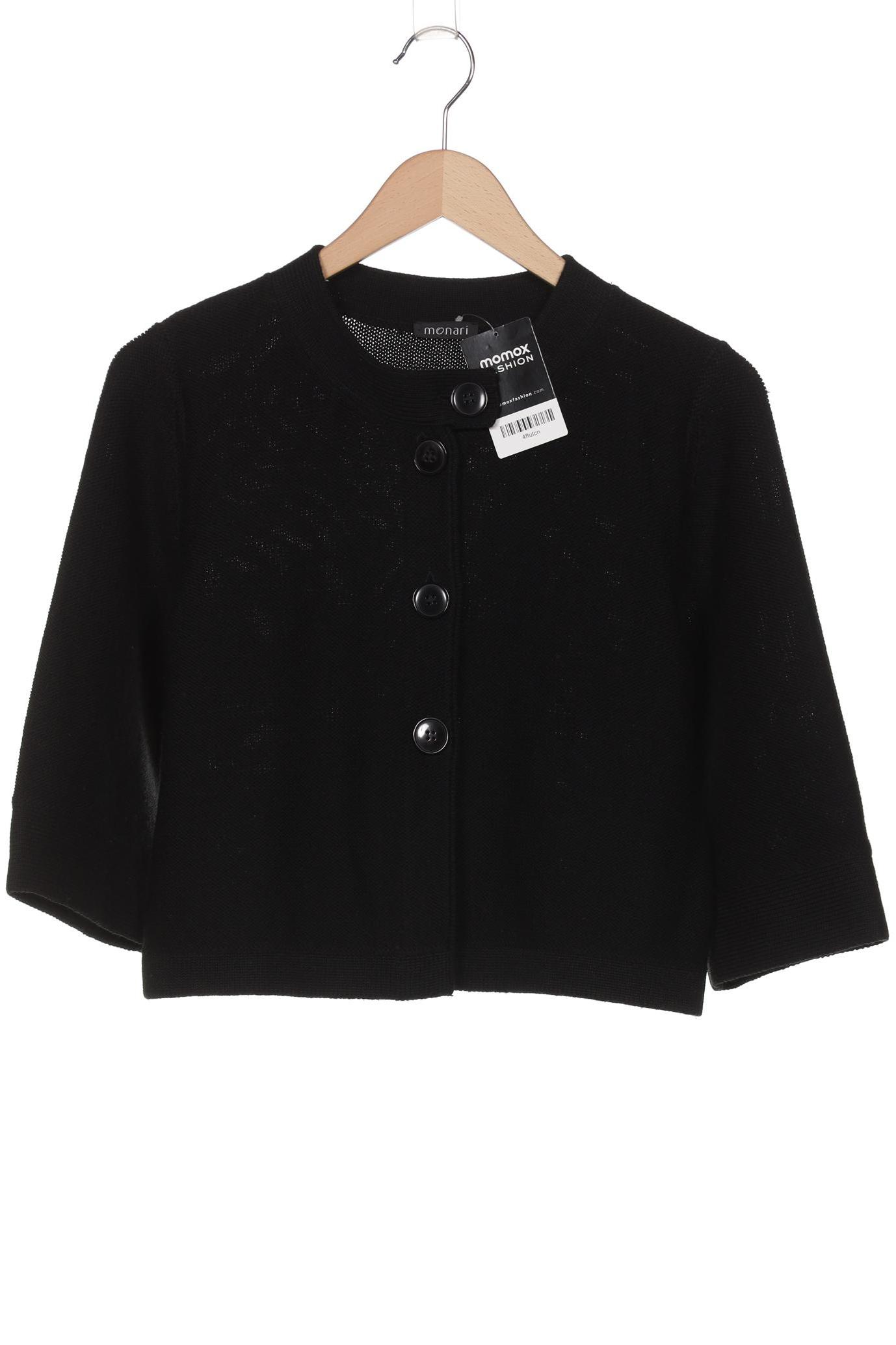 

monari Damen Strickjacke, schwarz, Gr. 38