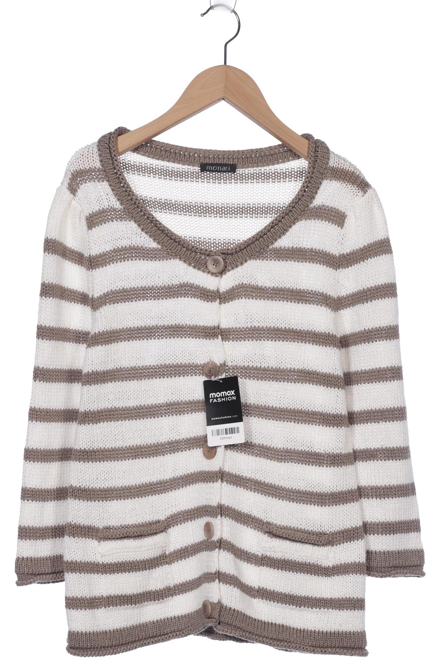

monari Damen Strickjacke, weiß, Gr. 40