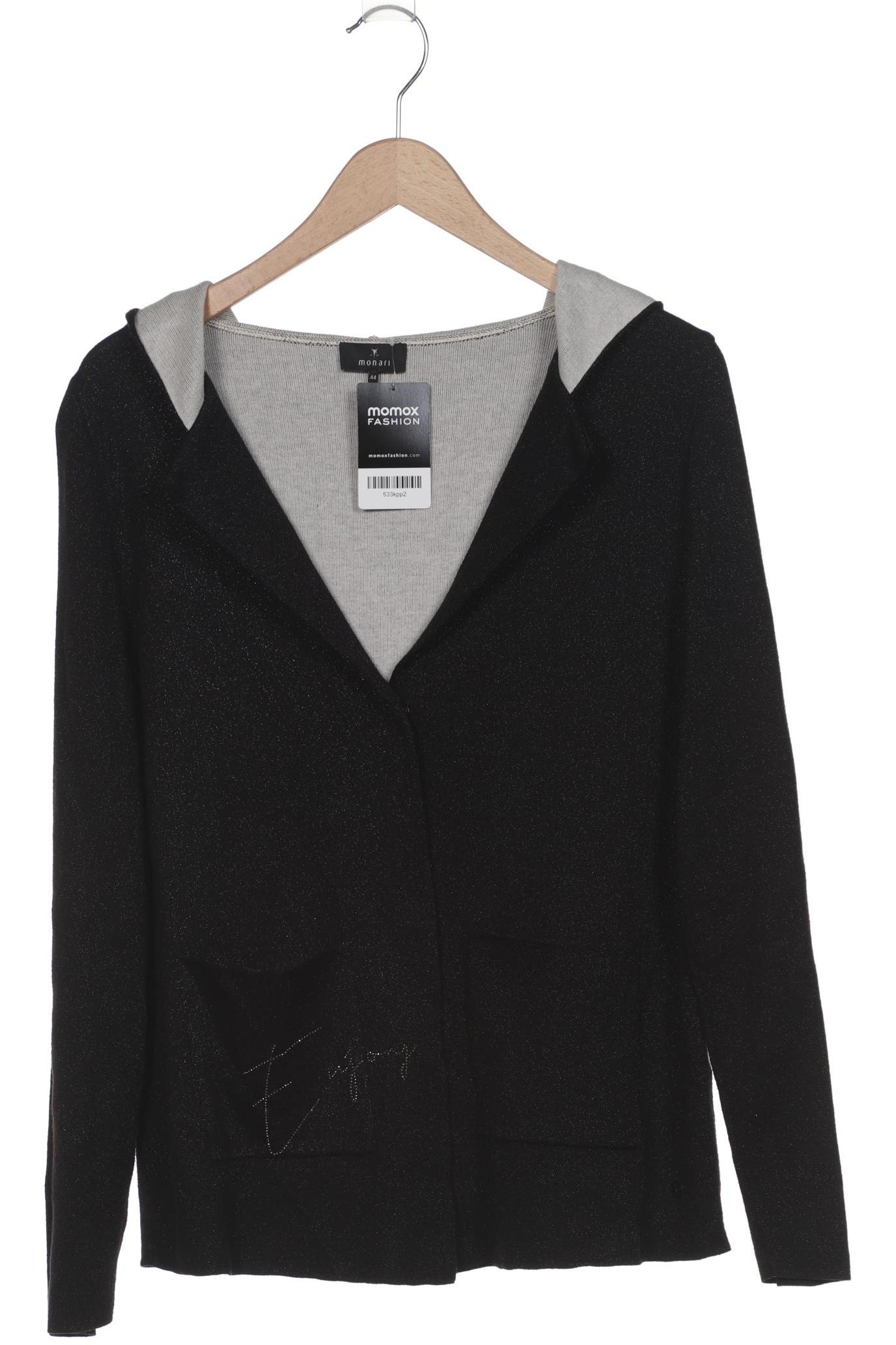 

monari Damen Strickjacke, schwarz, Gr. 44