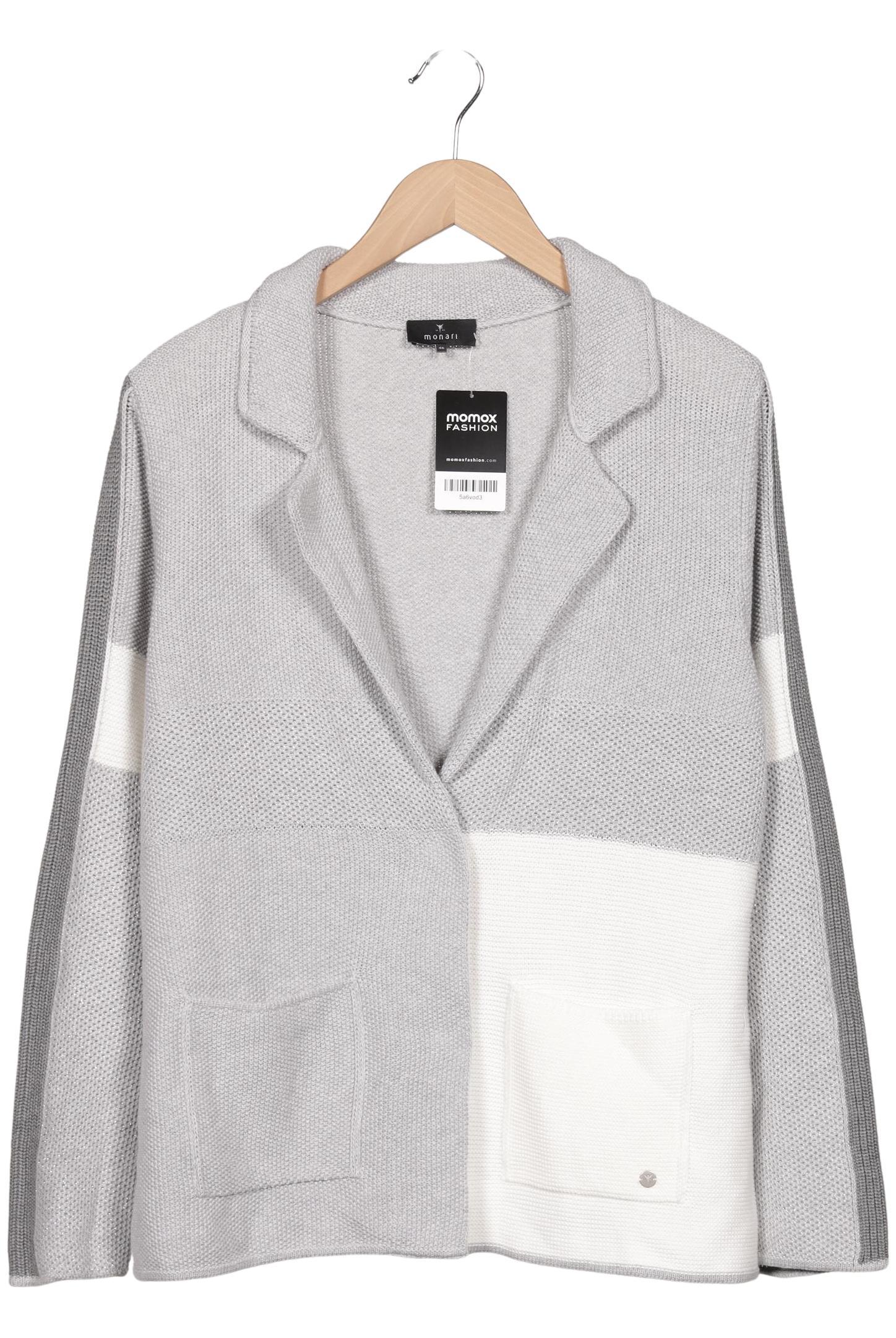 

monari Damen Strickjacke, grau, Gr. 46