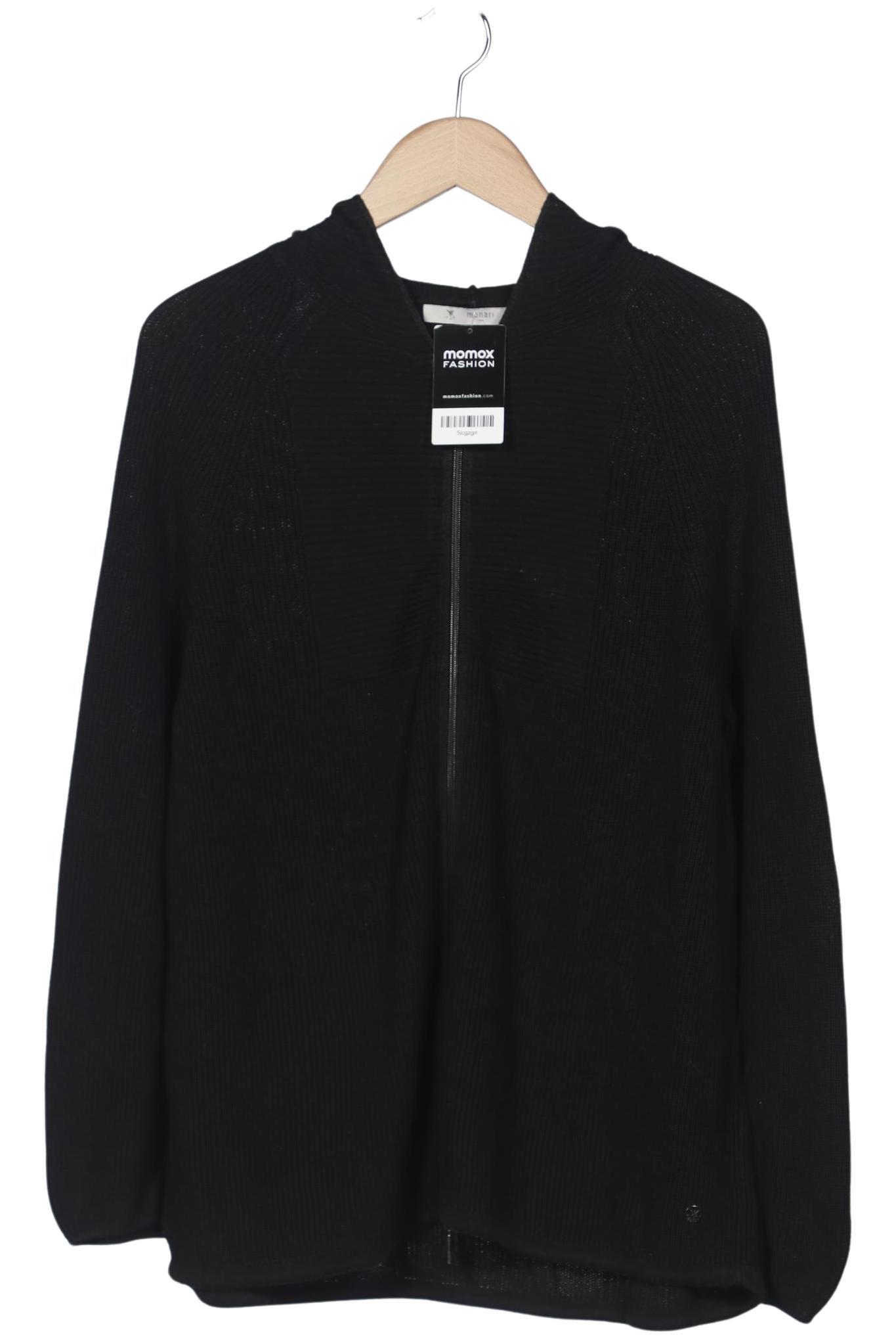 

monari Damen Strickjacke, schwarz, Gr. 44