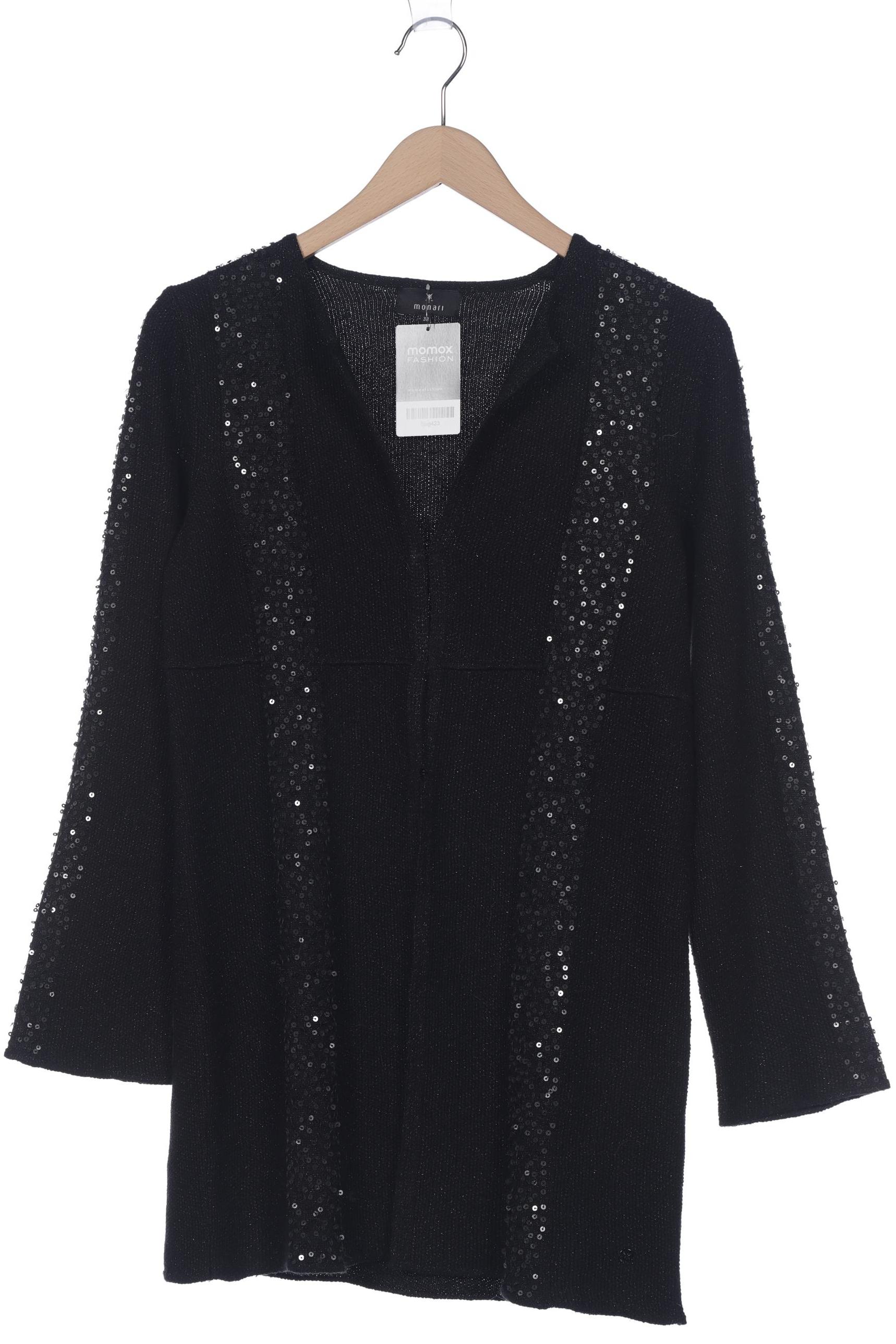 

monari Damen Strickjacke, schwarz, Gr. 38