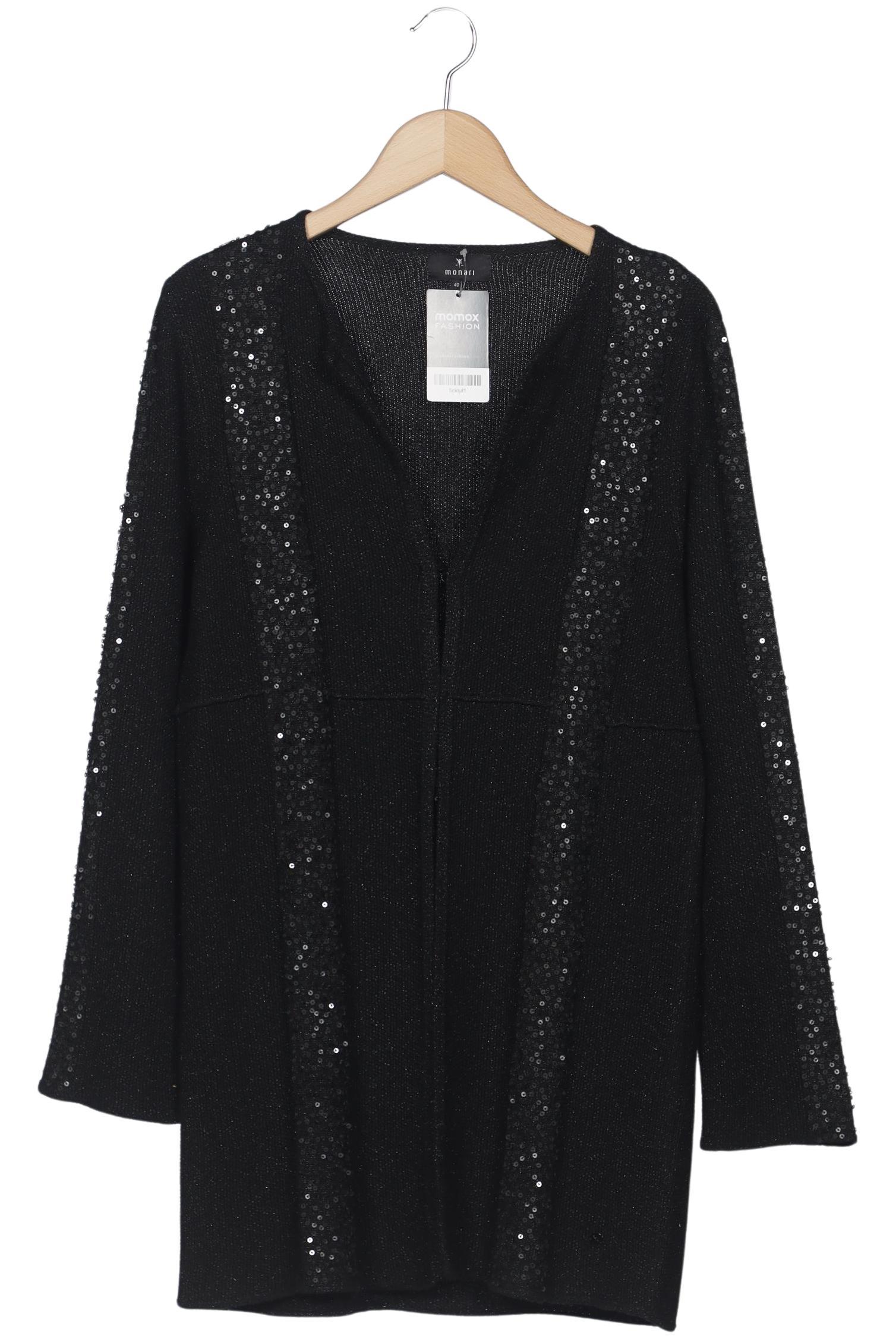 

monari Damen Strickjacke, schwarz, Gr. 40