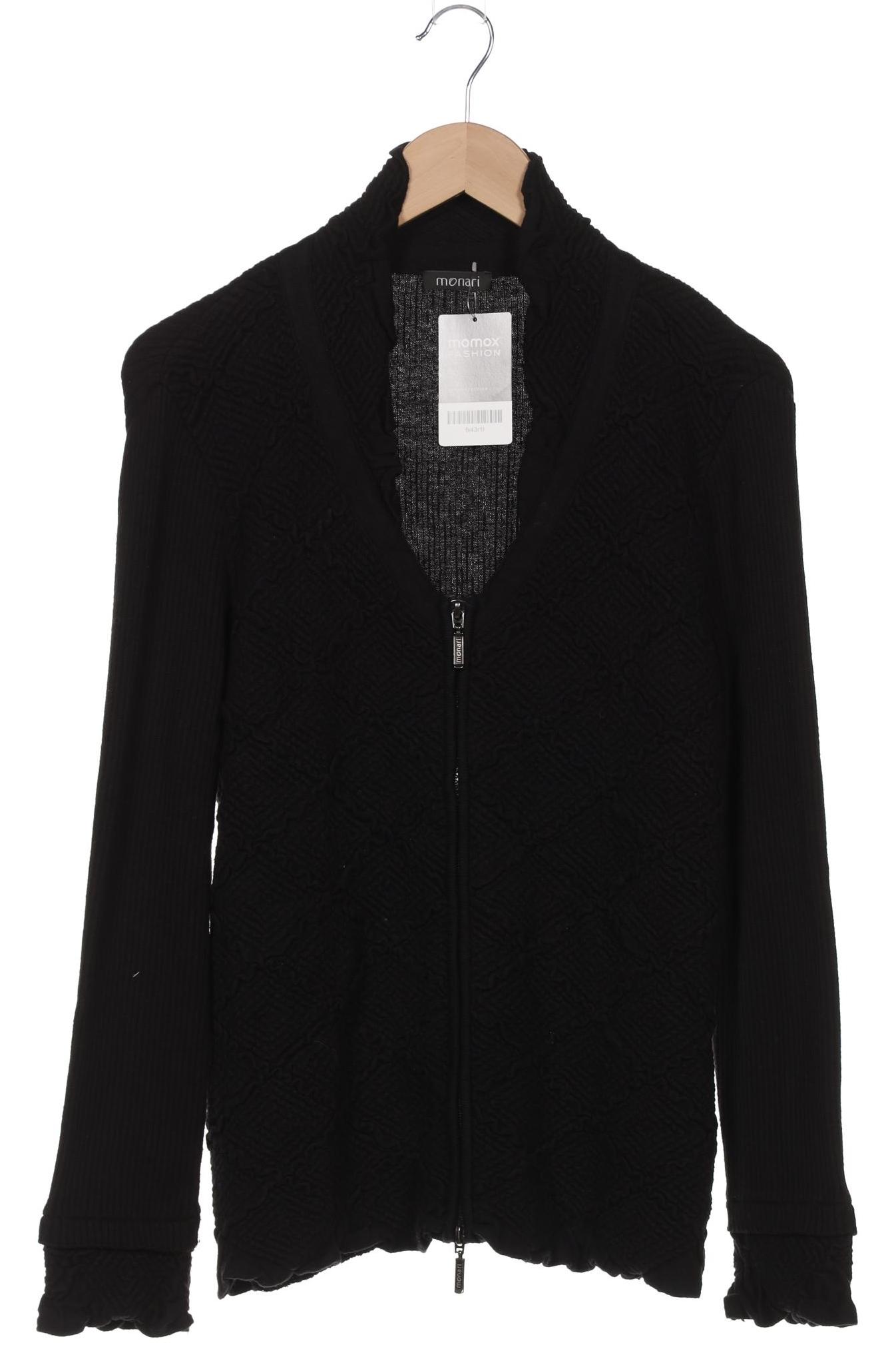 

monari Damen Strickjacke, schwarz, Gr. 46