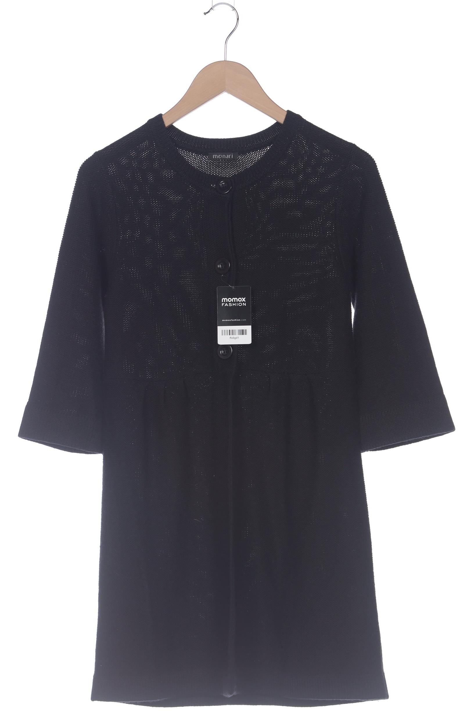 

monari Damen Strickjacke, schwarz, Gr. 38