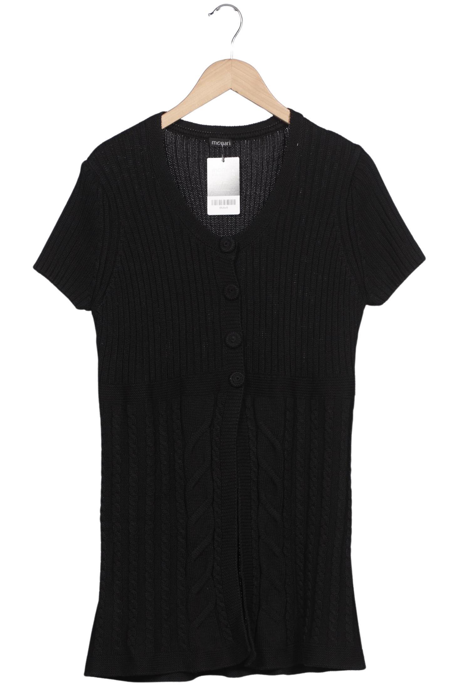 

monari Damen Strickjacke, schwarz, Gr. 44
