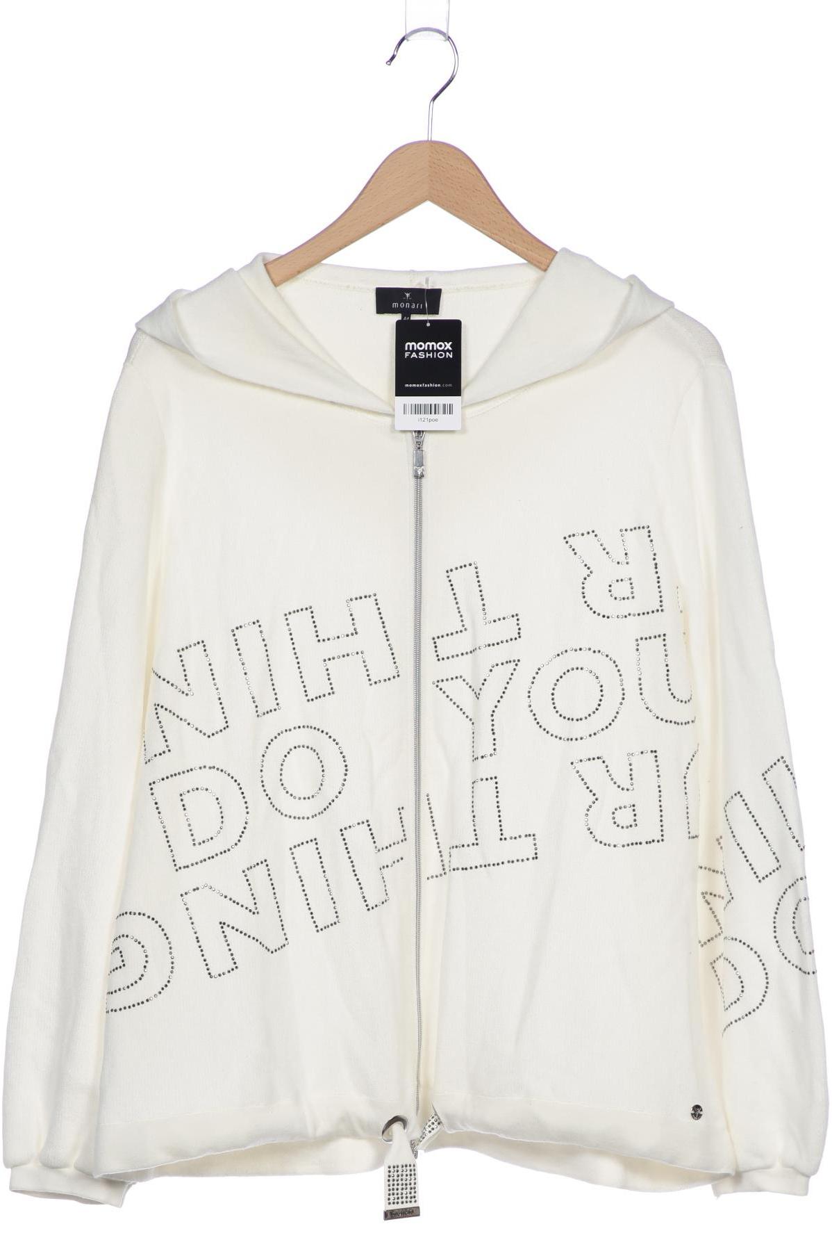 

monari Damen Strickjacke, weiß, Gr. 44