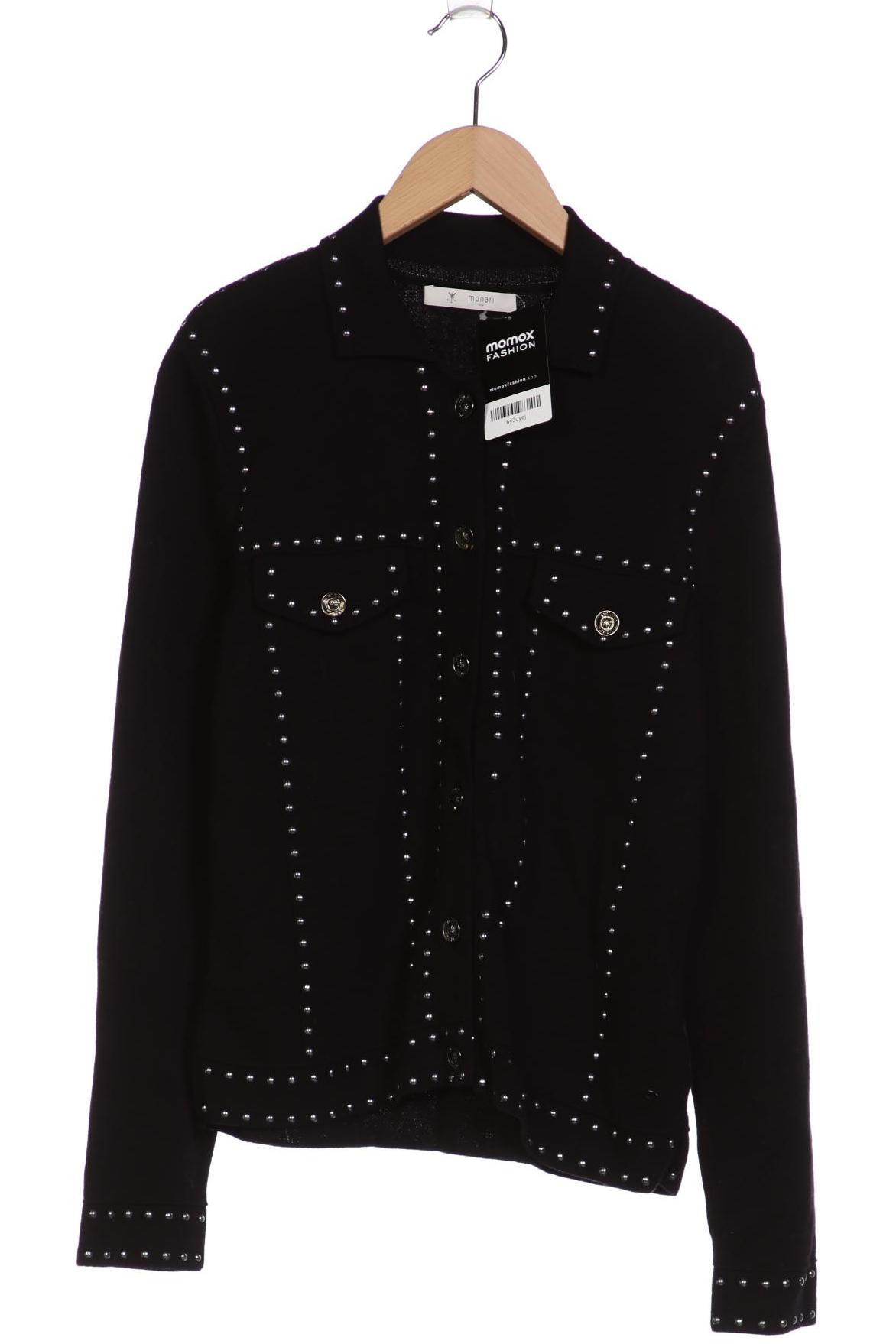 

monari Damen Strickjacke, schwarz, Gr. 36