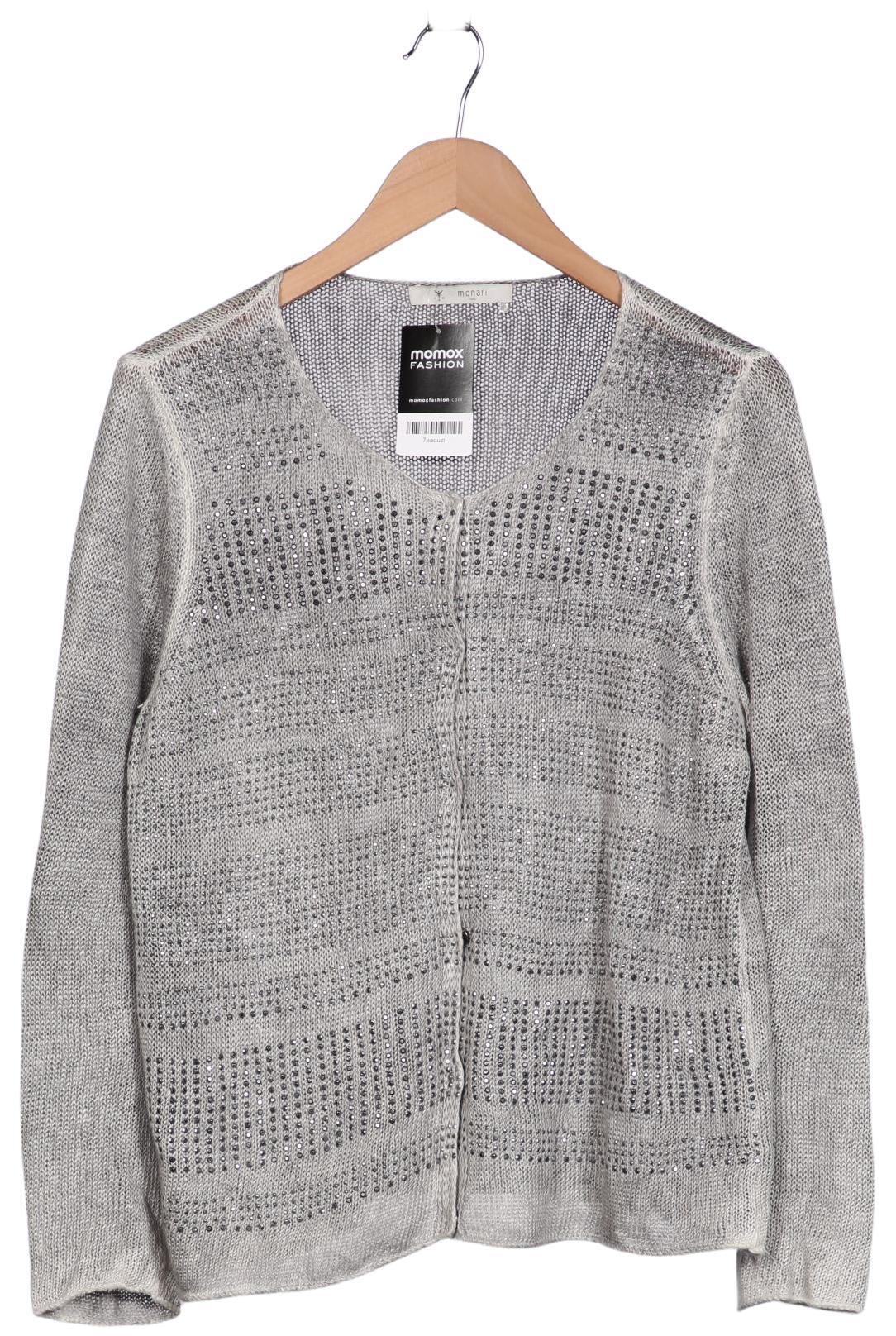 

monari Damen Strickjacke, grau, Gr. 44