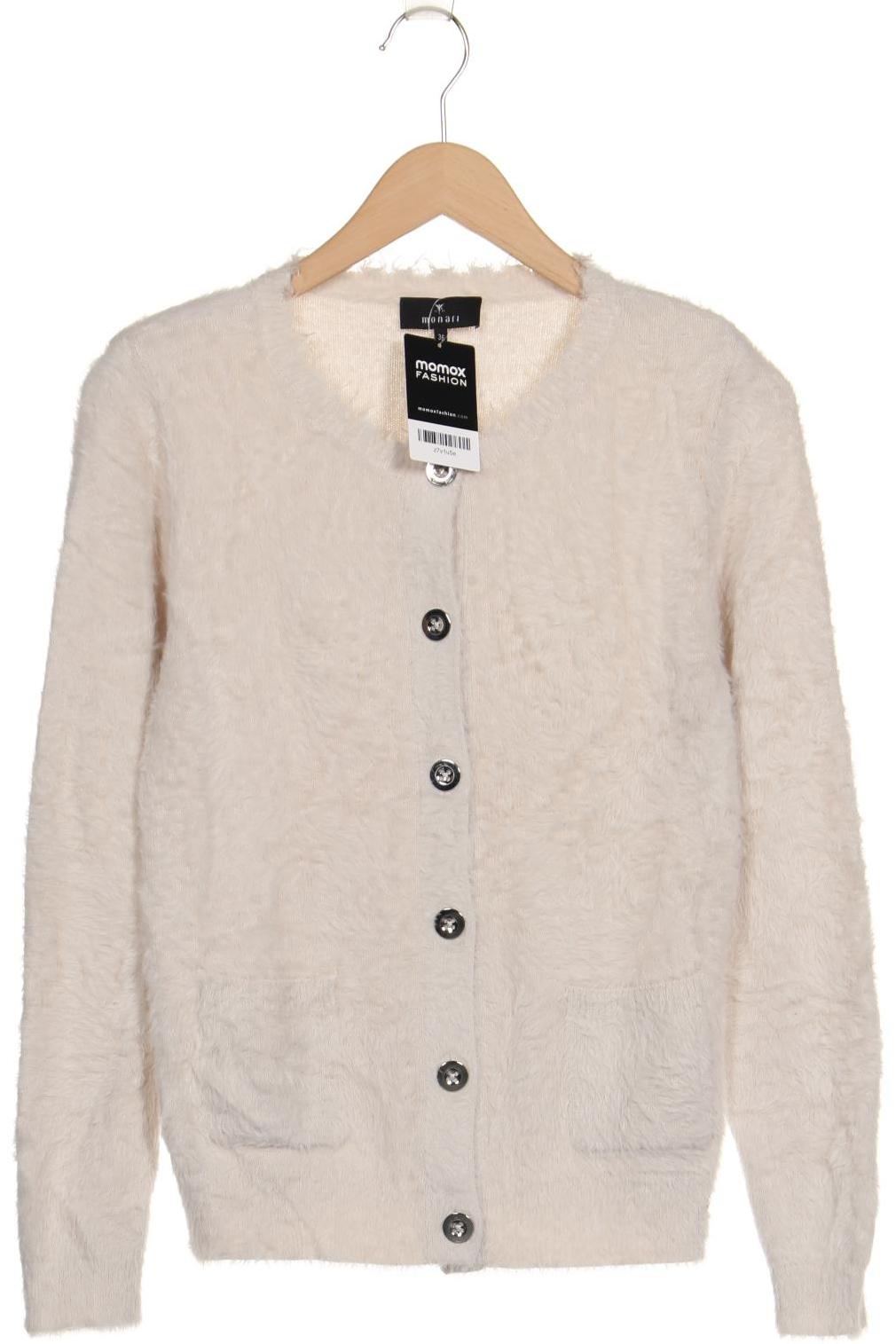 

monari Damen Strickjacke, cremeweiß, Gr. 36