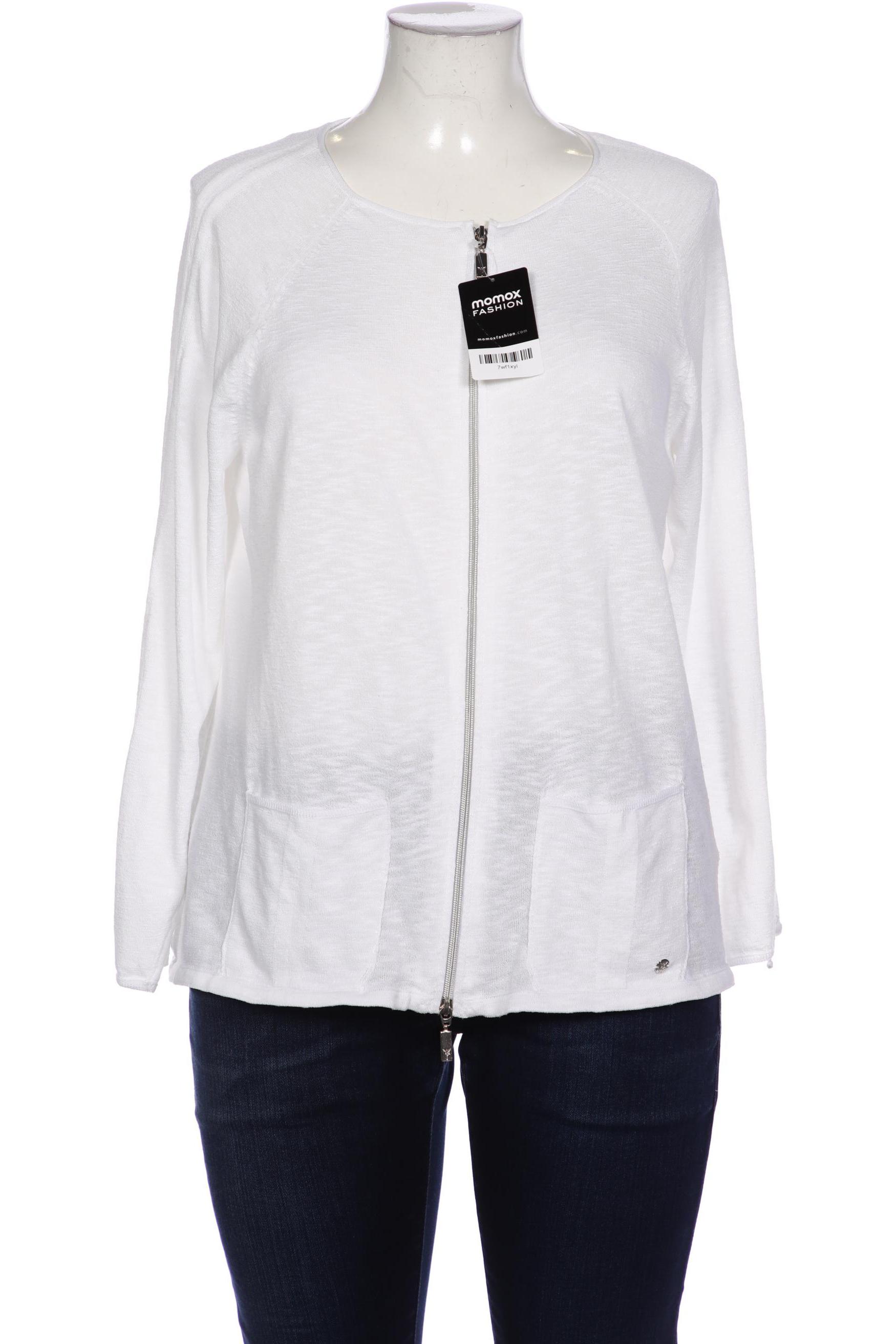 

monari Damen Strickjacke, weiß, Gr. 46