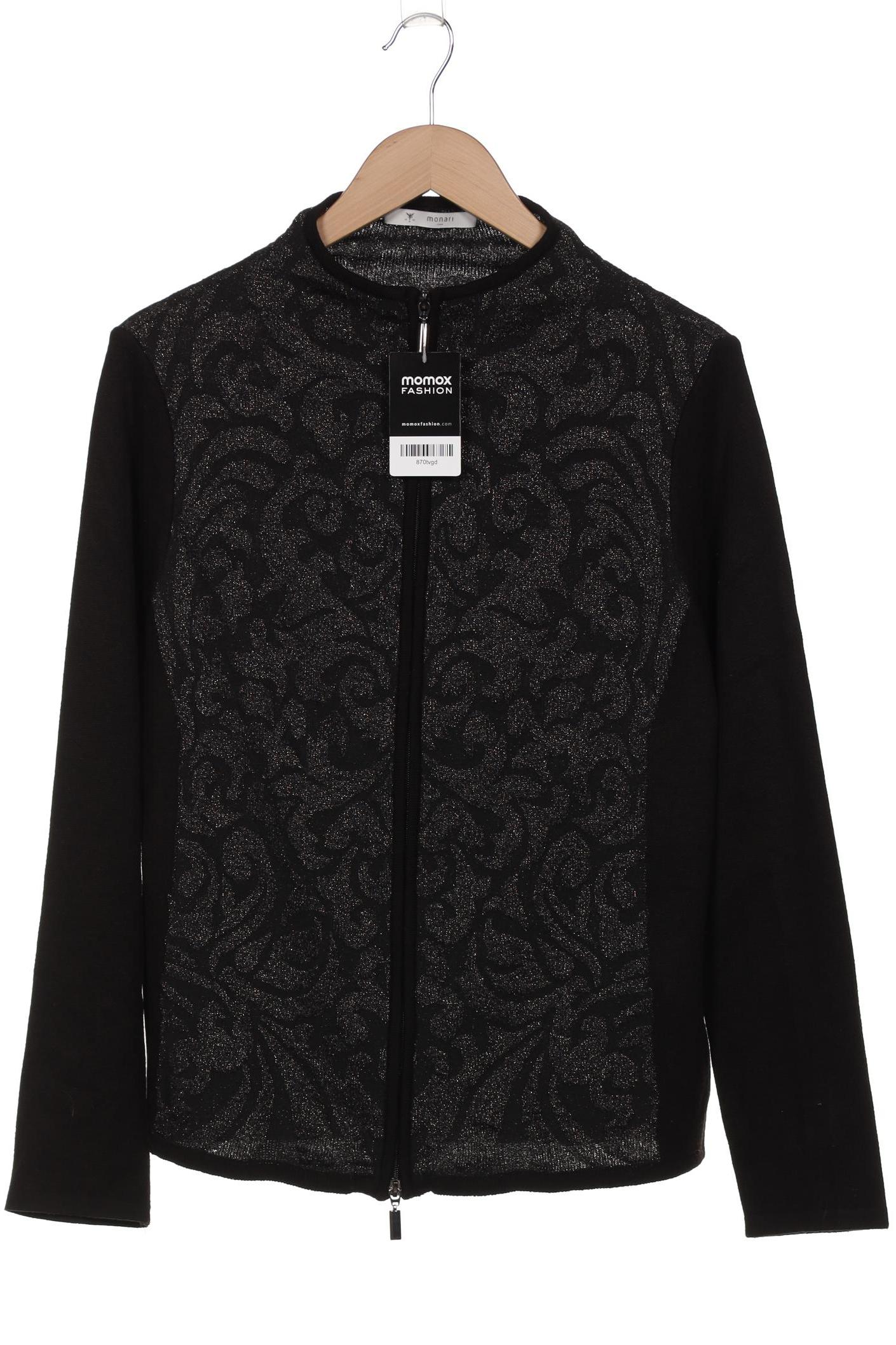 

monari Damen Strickjacke, schwarz, Gr. 44