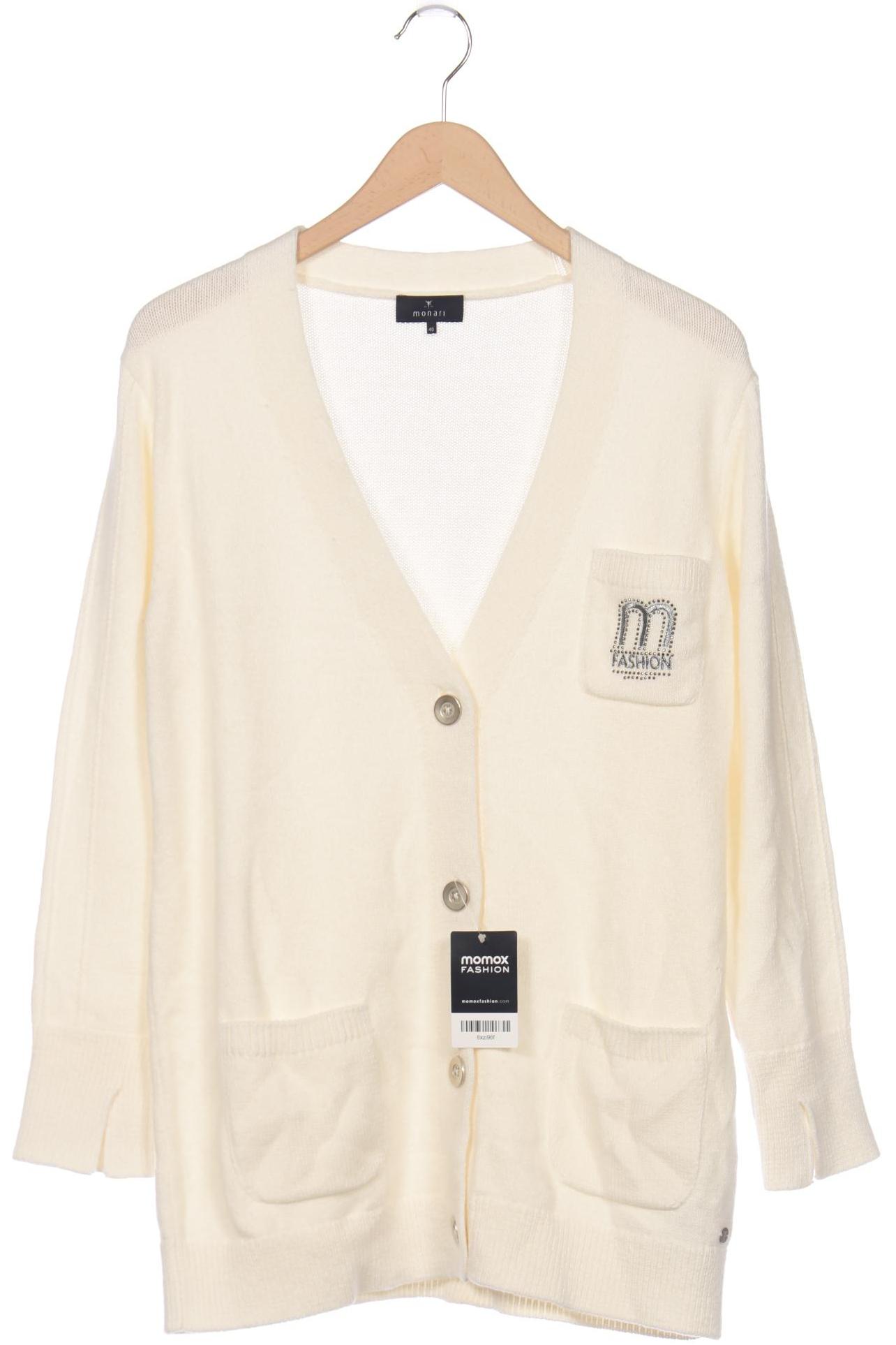 

monari Damen Strickjacke, cremeweiß, Gr. 40